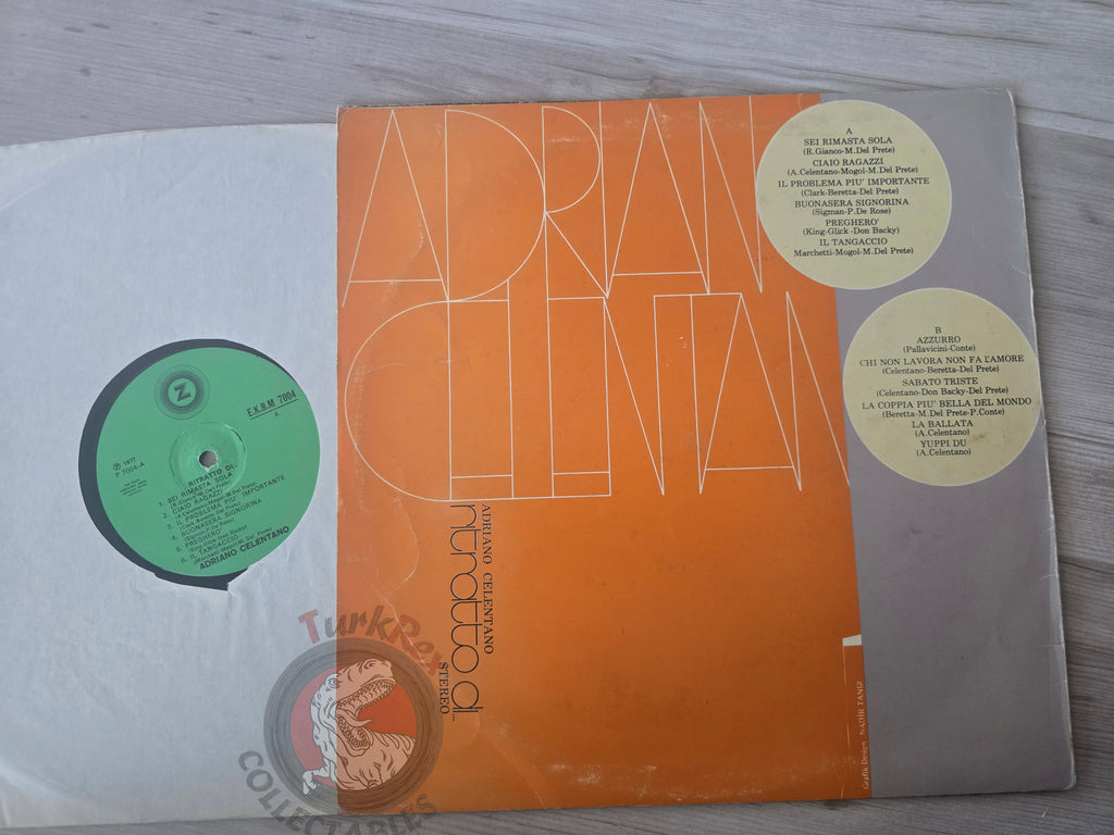 Adriano Celentano – Ritratto Di... Adriano Celentano  Turkish Pressing Vinyl Turkey Edition