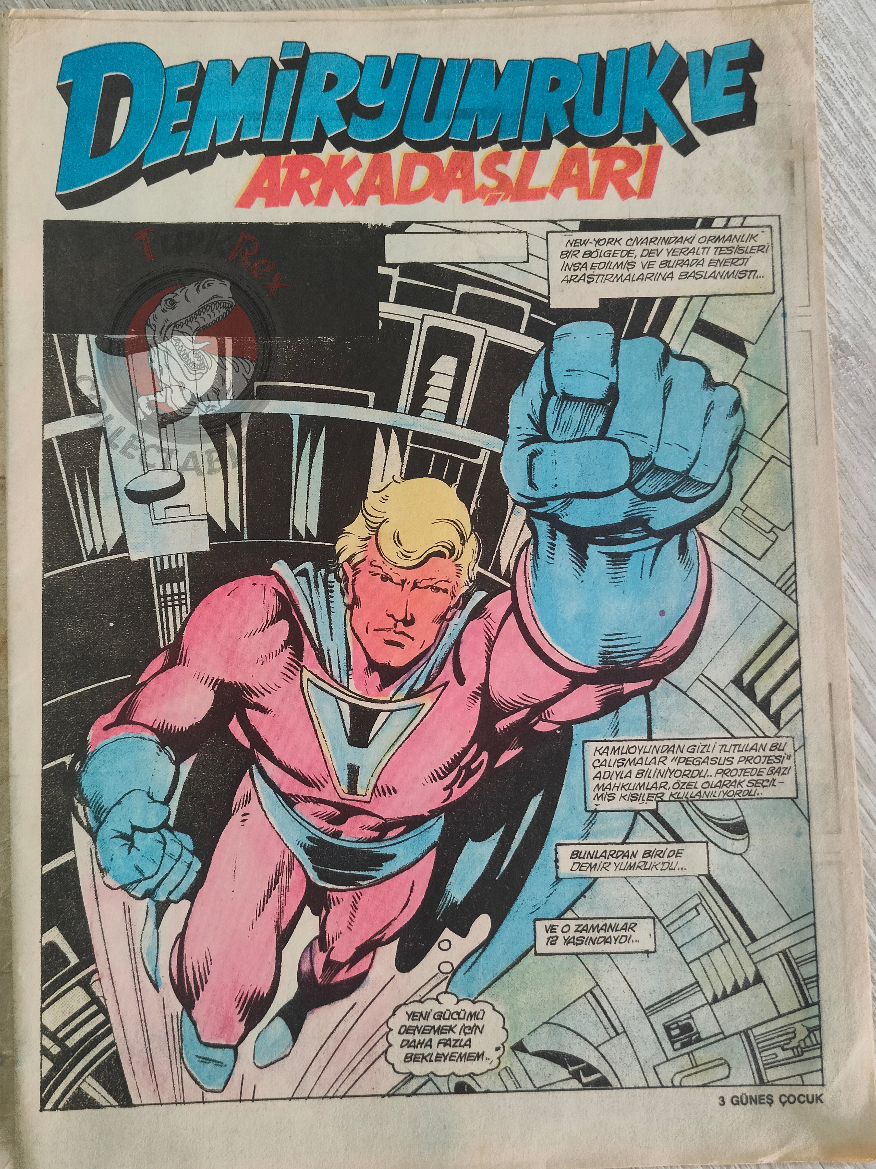 Güneş Çocuk #1 1989 Iron Fist, Indiana Jones, Pink Panther Turkish Comic Turkey