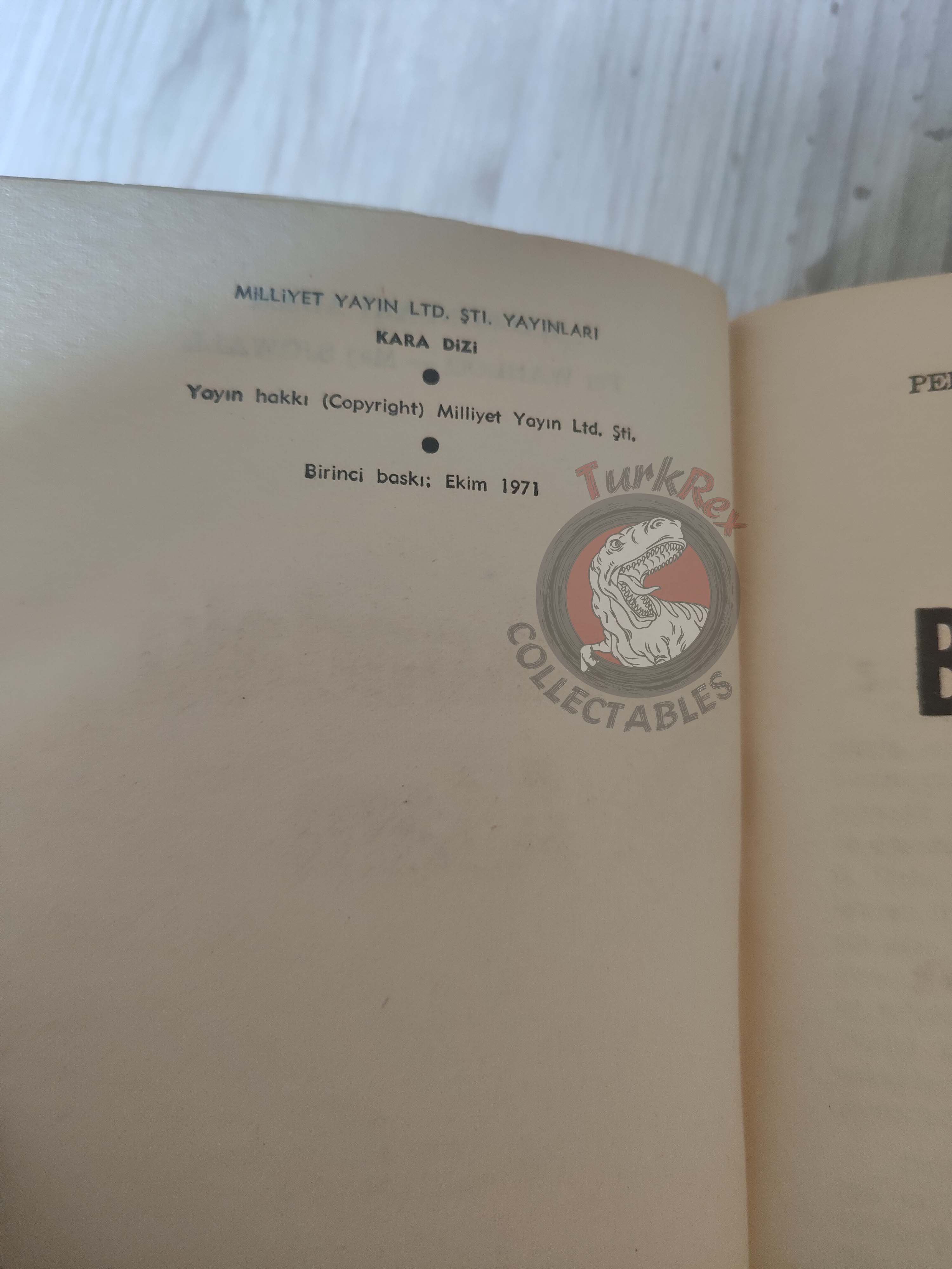Maj Sjöwall & Per Wahlöö – The Man on the Balcony 1971 1st Turkish Book Turkey