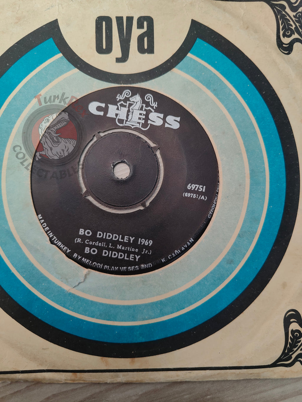 Bo Diddley – Bo Diddley 1969 7" Turkish Pressing Vinyl Turkey Edition