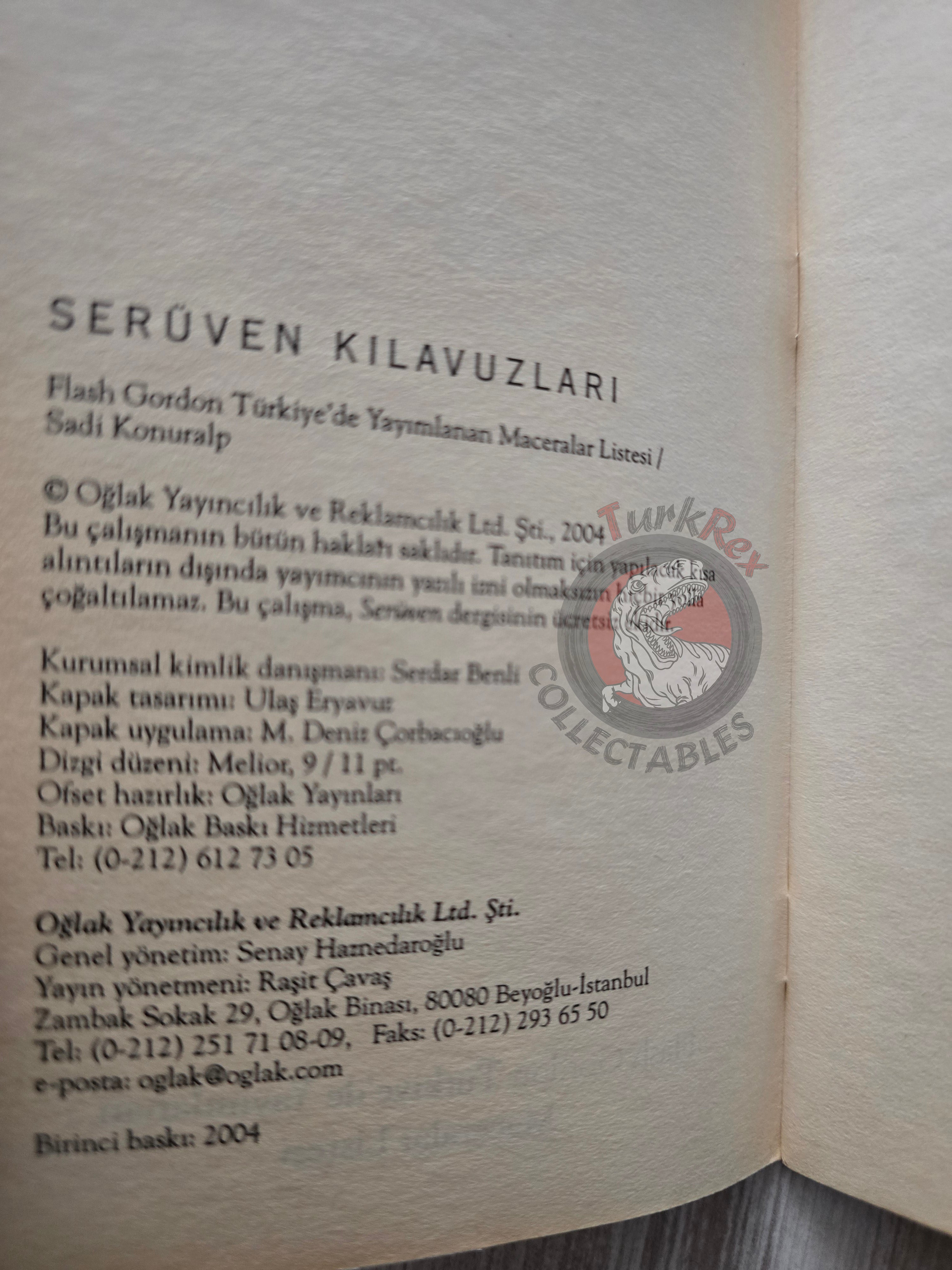 Flash Gordon – List of Adventures Published in Turkey Turkish Book