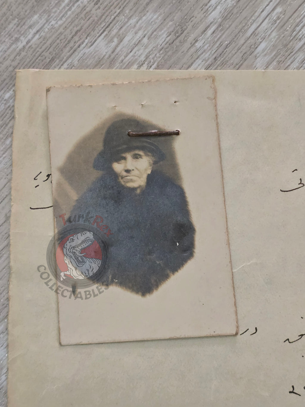 Ottoman Identity Document Copy 1924 with Photograph Greek Ottoman Citizen
