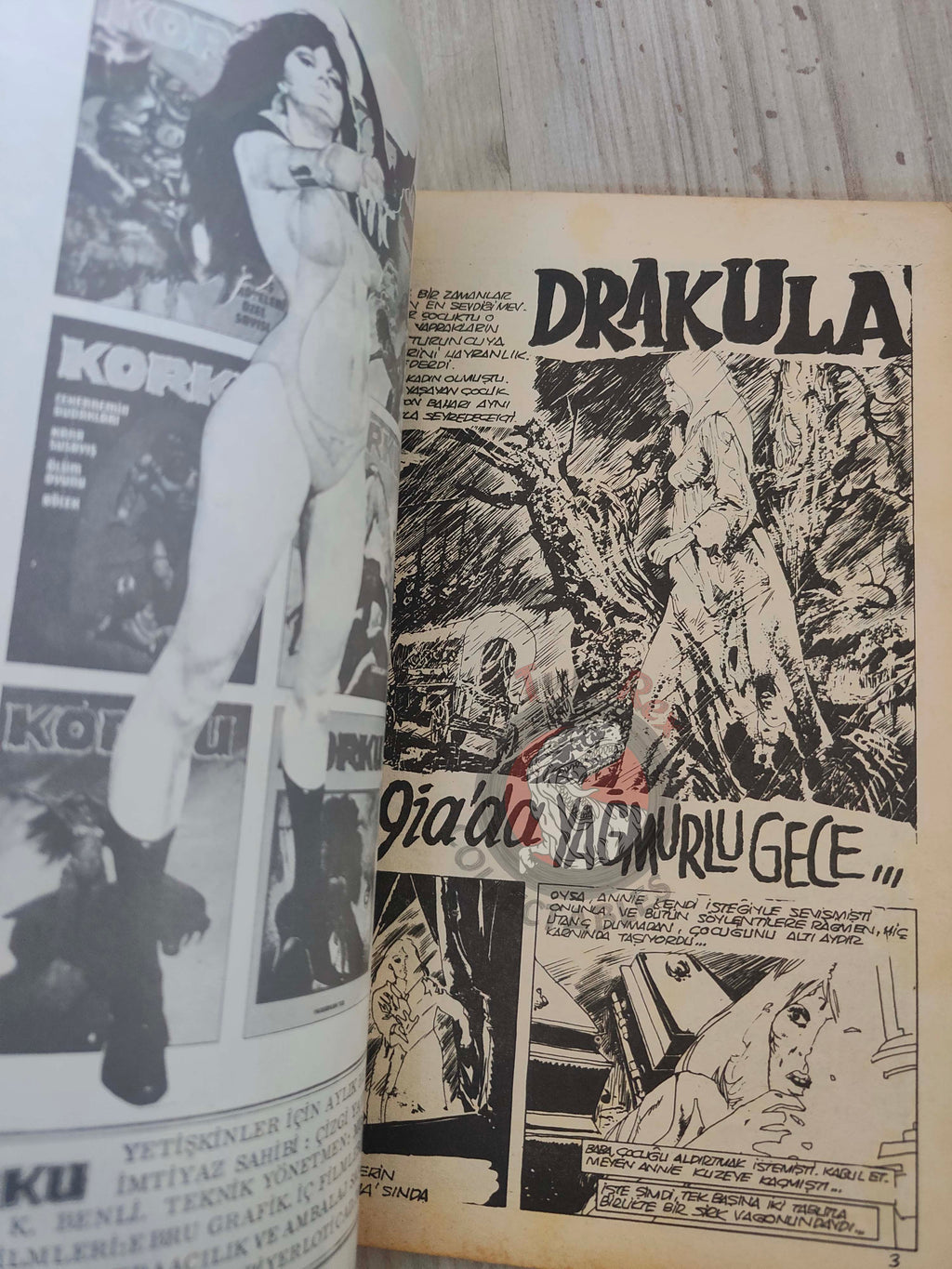Korku August 1975 Turkish Comic Turkey Vampirella #29 Warren Creepy Eerie