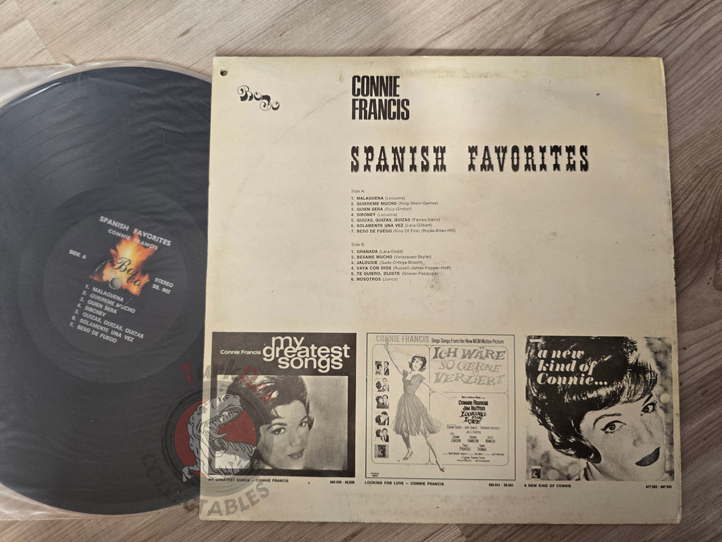 Connie Francis – Spanish Favorites Turkish Pressing Vinyl Turkey Edition