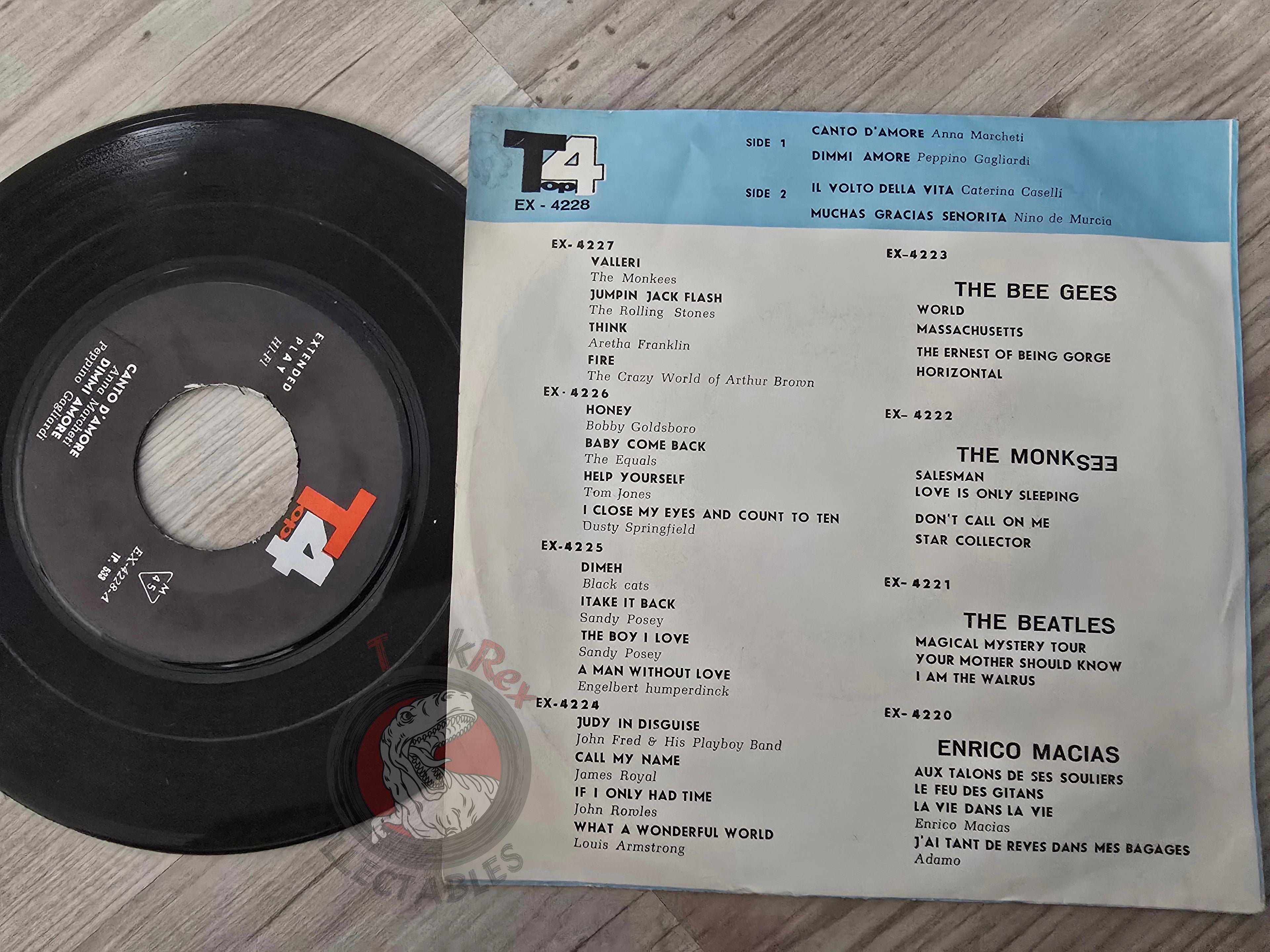 Nino De Murcia / Anna Marchetti / Pepino Gagliardi / Caterina Caselli 7" Iran Pressing Vinyl Iranian Edition