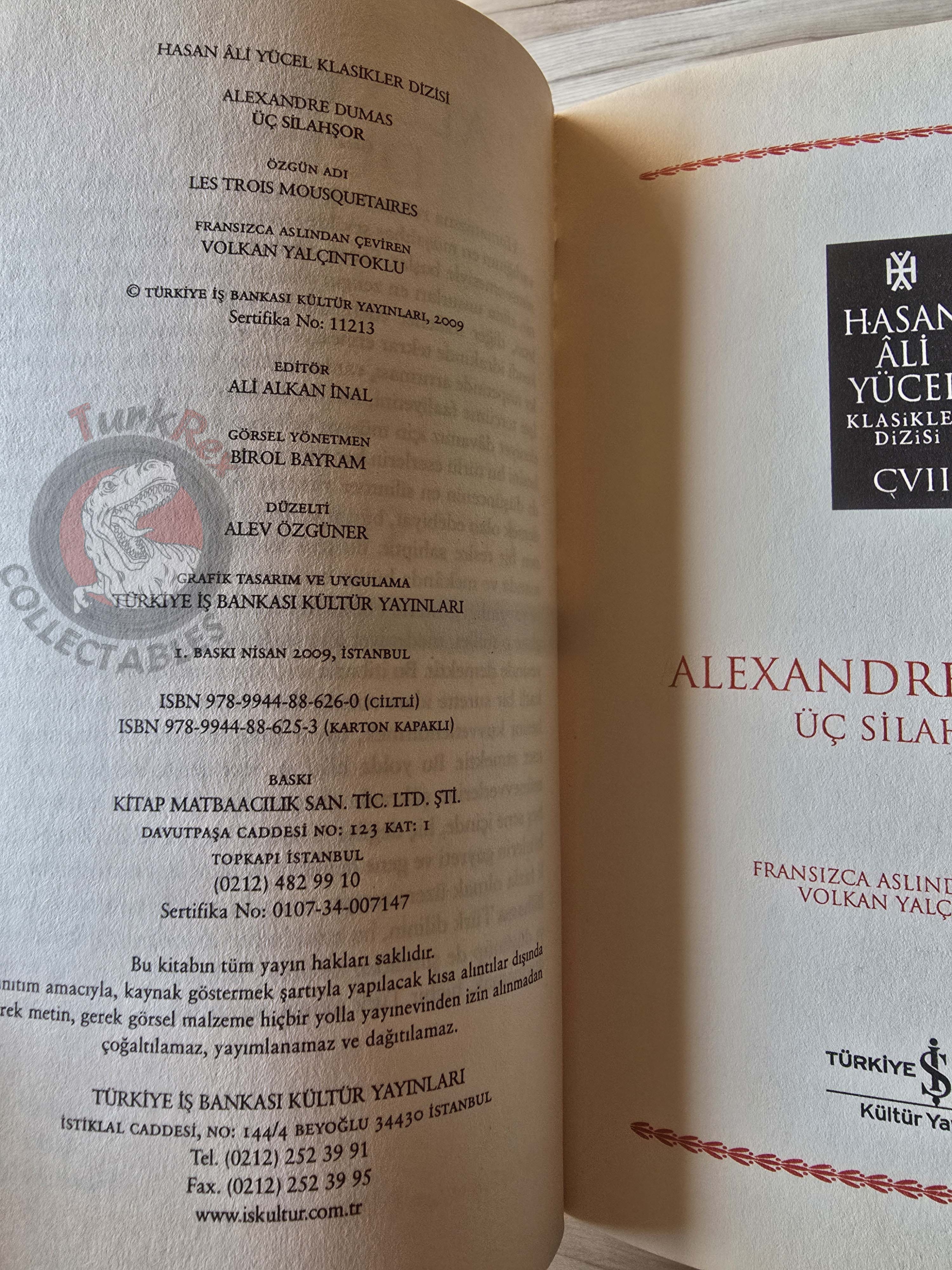 Alexandre Dumas –  The Three Musketeers 2009 Turkish Book Turkey