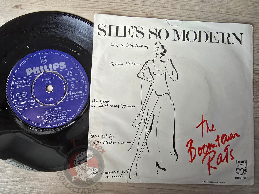 The Boomtown Rats – She's So Modern 7" Turkish Pressing Vinyl Turkey Edition