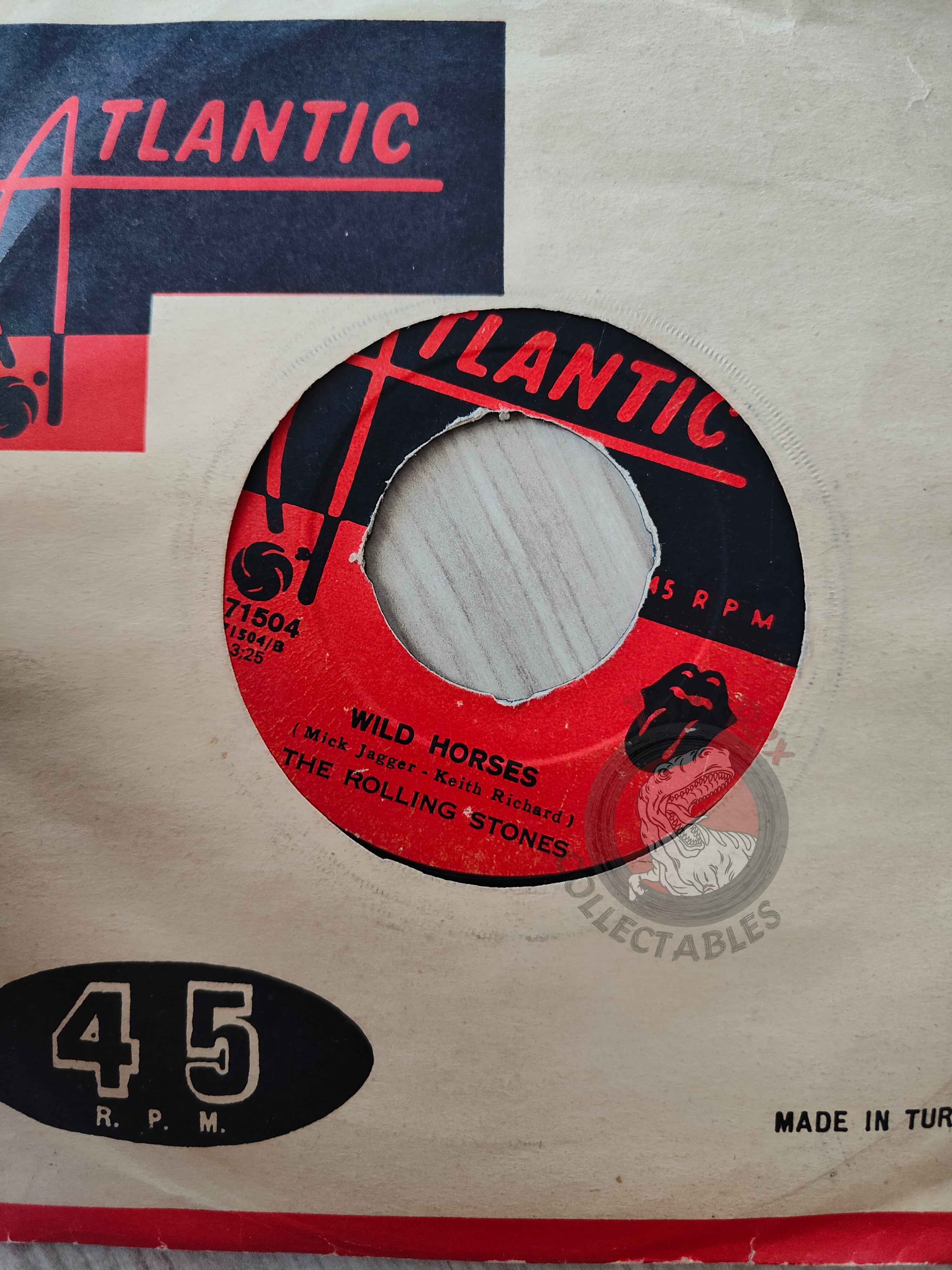 The Rolling Stones – Brown Sugar 7" Turkish Pressing Vinyl Turkey Edition