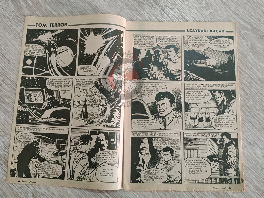 Doğan Kardeş 1971 Magazine #31 Turkish Comic Turkey Johnny Galaxy, Alice In Wonderland