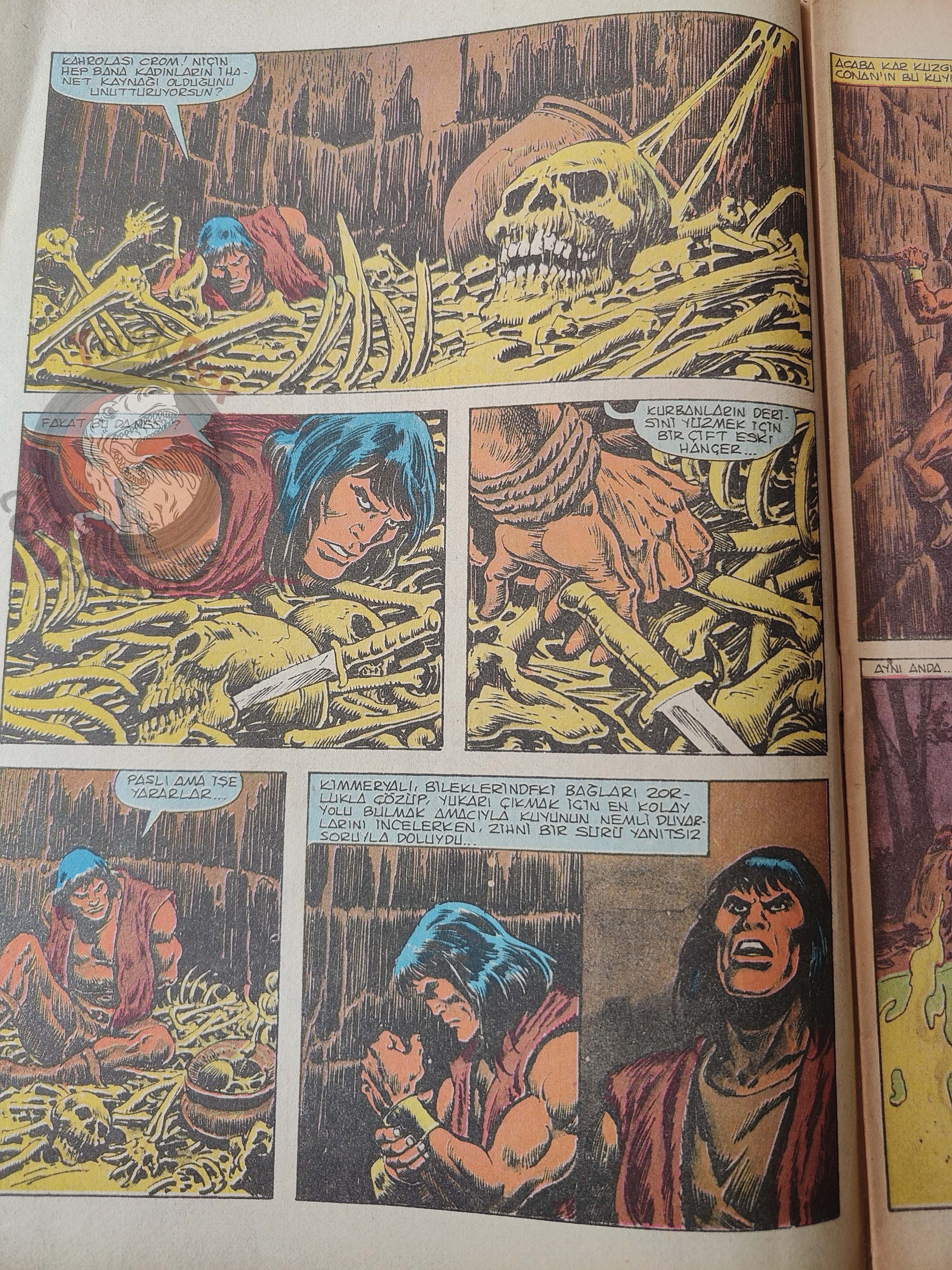 Conan Haftalık Dergi #62 Turkish Comic Turkey The Savage Sword of #95 with calender