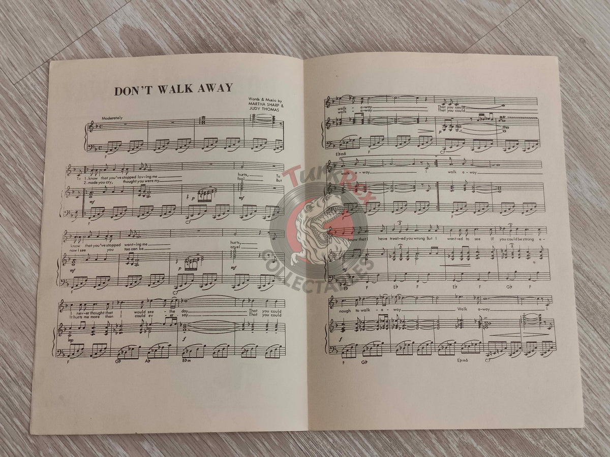 Kathy Kirby – Don’t Walk Away Turkish Vintage Musical Notes Sheet Turkey