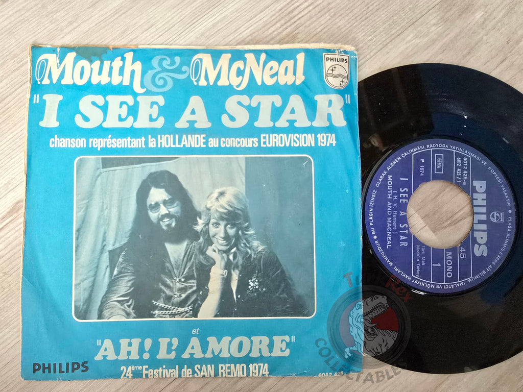 Mouth & MacNeal – I See A Star 7" Turkish Pressing Vinyl Turkey Edition Eurovision