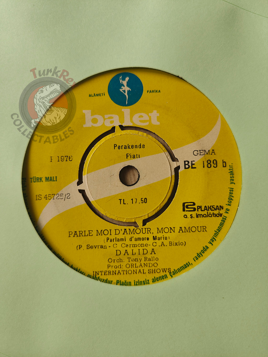 Dalida – Besame Mucho 7" Error Turkish Pressing Vinyl Turkey Edition 3