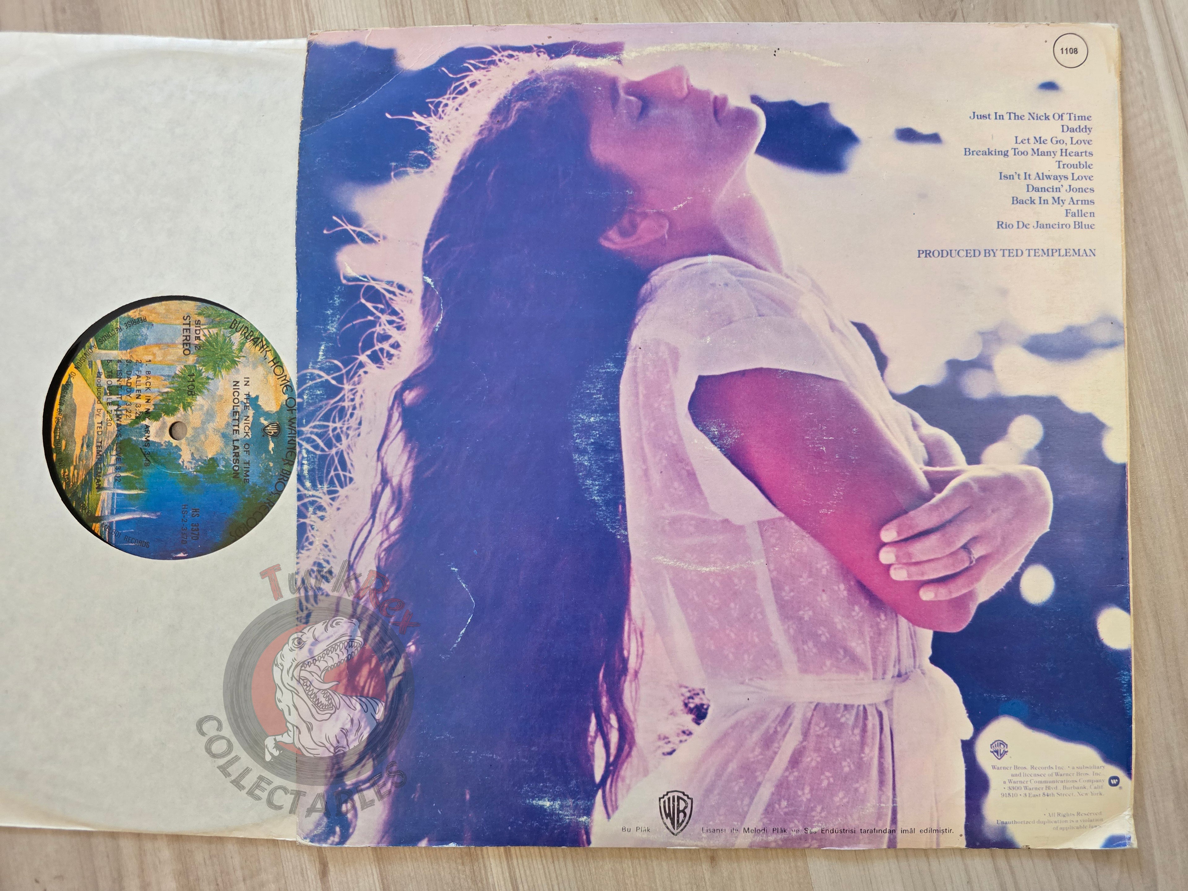 Nicolette Larson – In The Nick Of Time Turkish Pressing Vinyl Turkey Edition