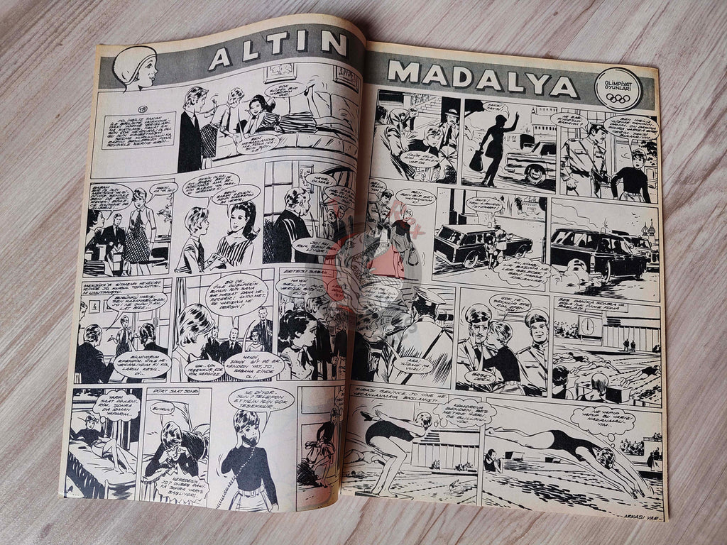 Doğan Kardeş 1971 Magazine #7 Turkish Comic Turkey Suske en Wiske Sibylline Tarzan