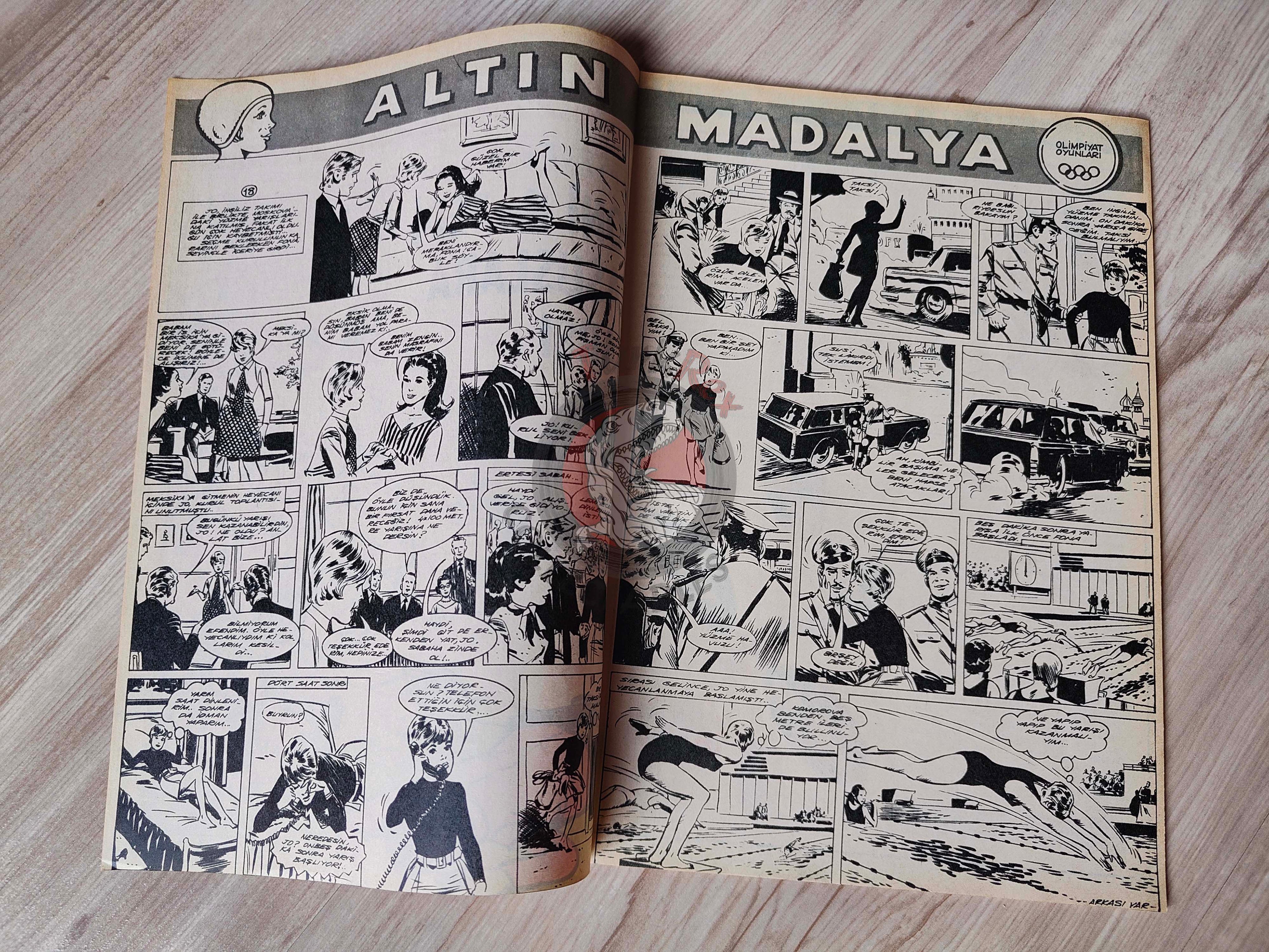 Doğan Kardeş 1971 Magazine #7 Turkish Comic Turkey Suske en Wiske Sibylline Tarzan