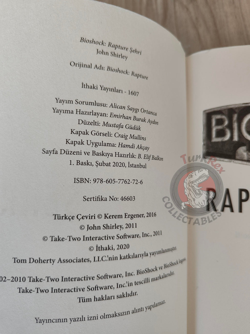 John Shirley – BioShock: Rapture 2020 1st Turkish Book Turkey