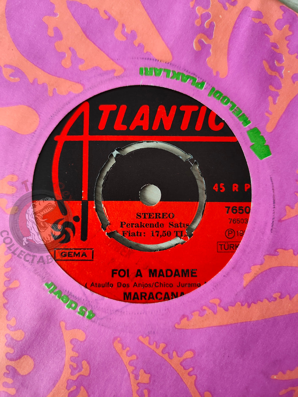 Maracaná – Foi A Madame 7" Turkish Pressing Vinyl Turkey Edition