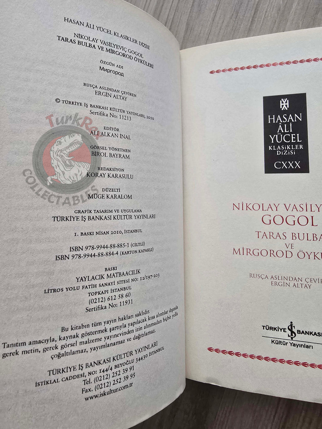 Nikolai Gogol – Taras Bulba: A Tale of the Cossacks 2010 Turkish Book Turkey