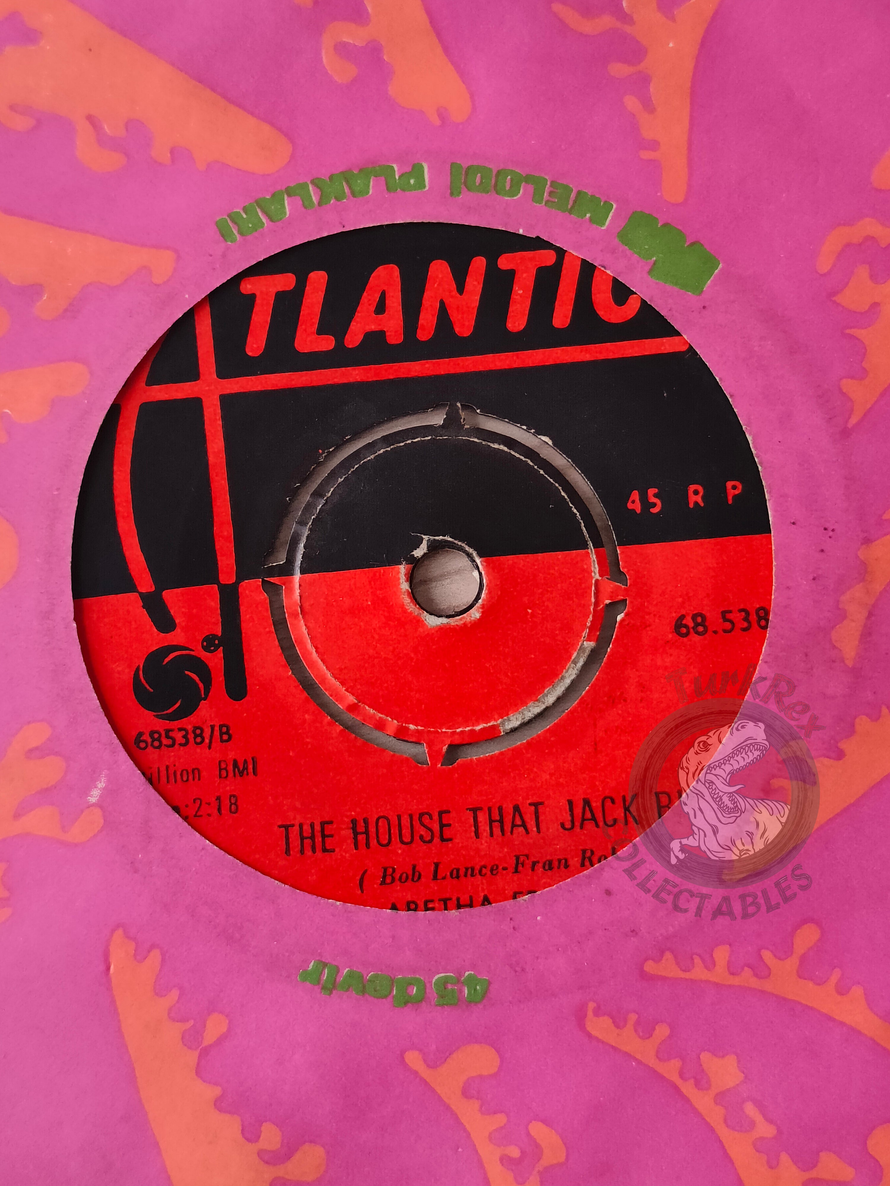 Aretha Franklin – The House That Jack Built 7" Turkish Pressing Vinyl Turkey Edition