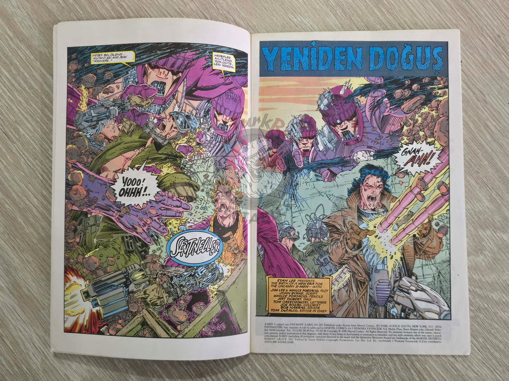 X-Men #5 1996 Turkish Comic Turkey Uncanny X-Men #281 #282