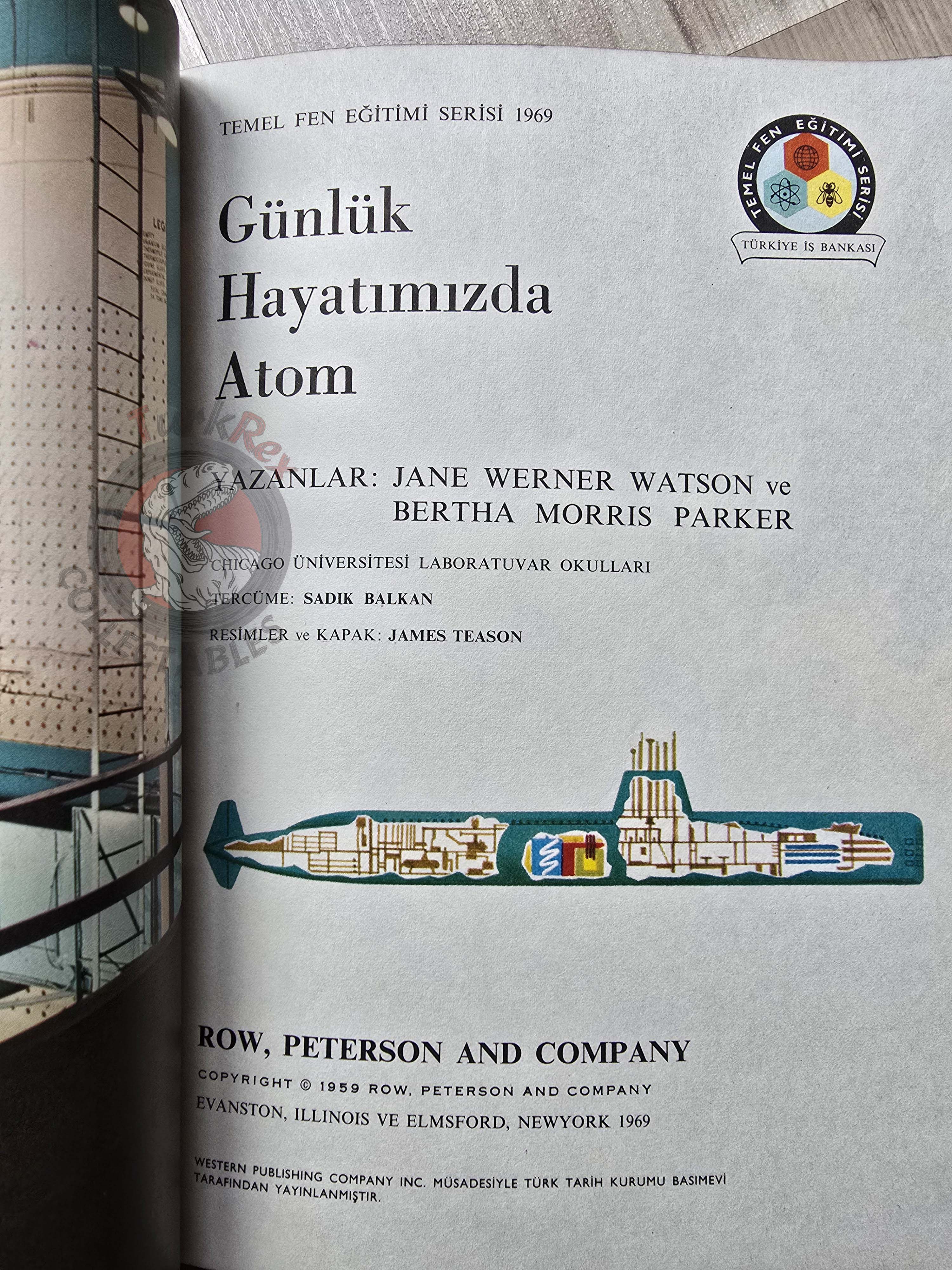 Bertha Morris Parker – The Atom In Everyday Life 1969 Turkish Book Turkey