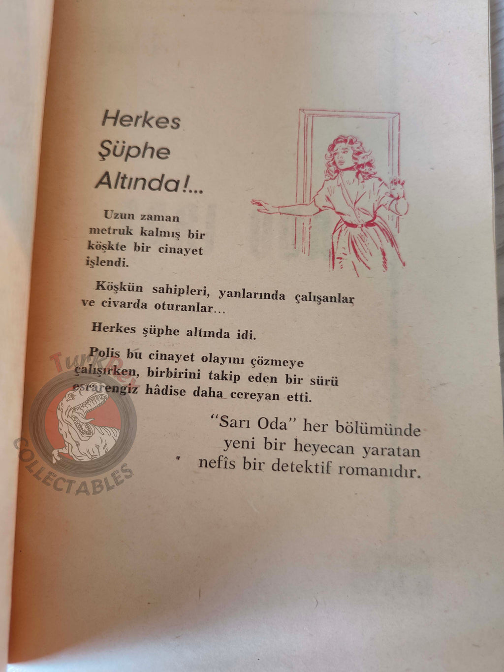 Mary Roberts Rinehart – The Yellow Room 1964 1st Turkish Book Turkey