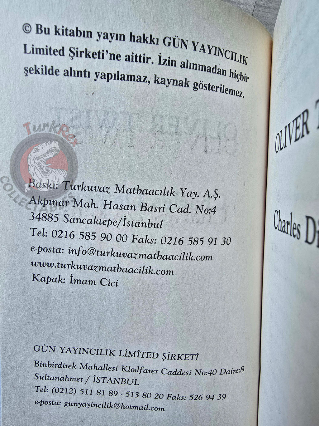 Charles Dickens – Oliver Twist Turkish Book Turkey