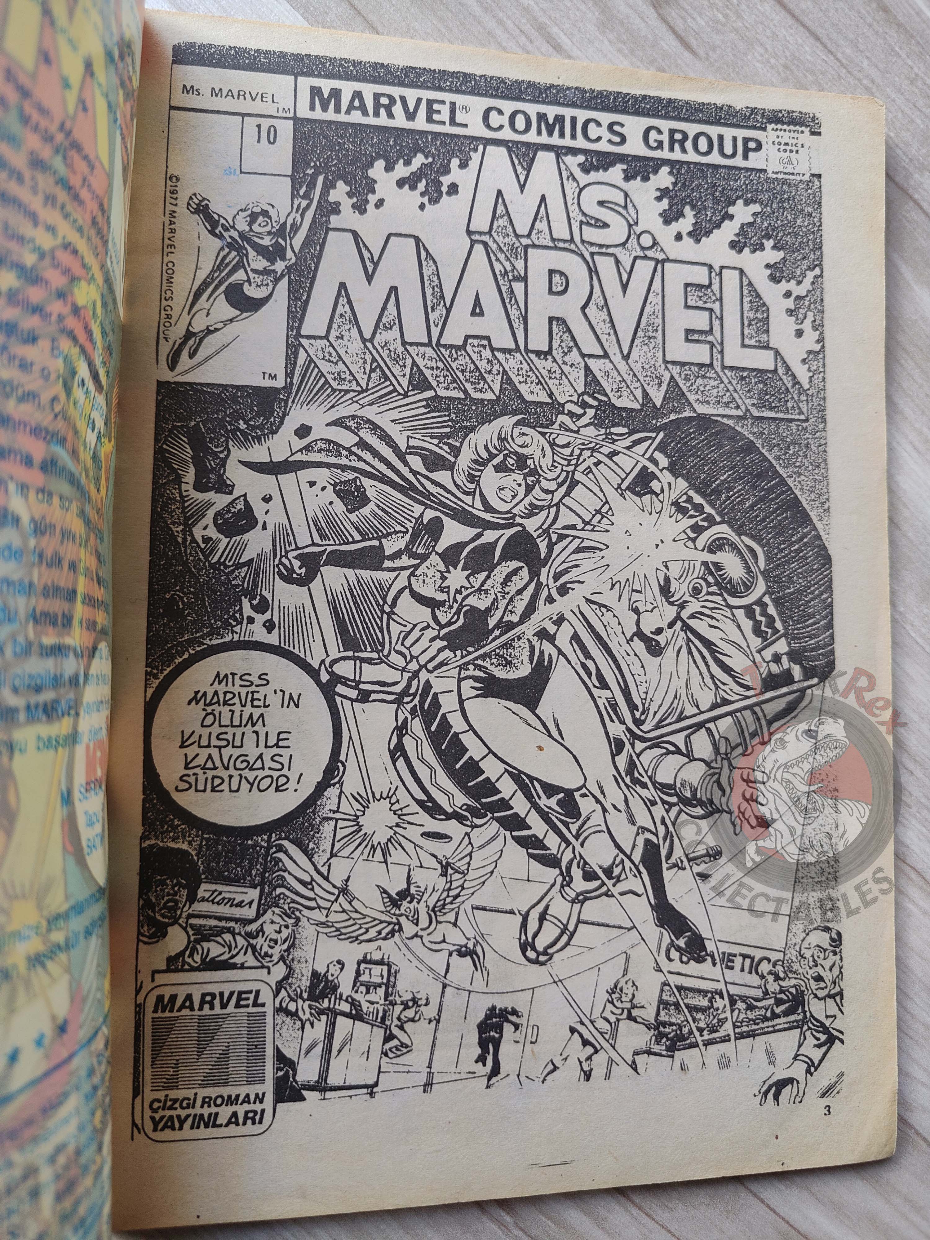 Ms. Marvel #7 1988 Turkish Comic Turkey #10 The Avengers #41 X-Men