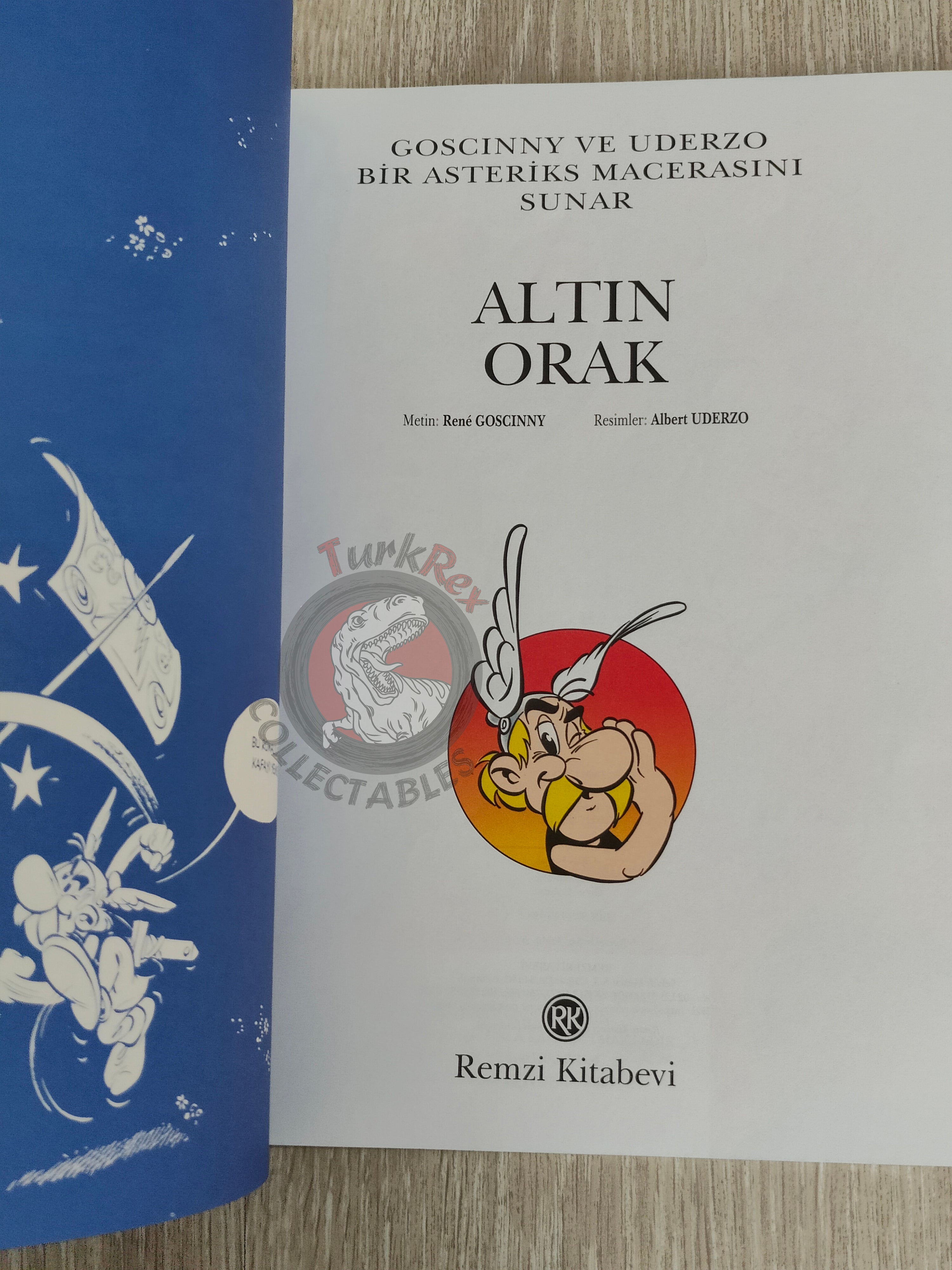 Asterix – Asterix and the Golden Sickle 2001 1st Edition Turkish Edition Comic Turkey