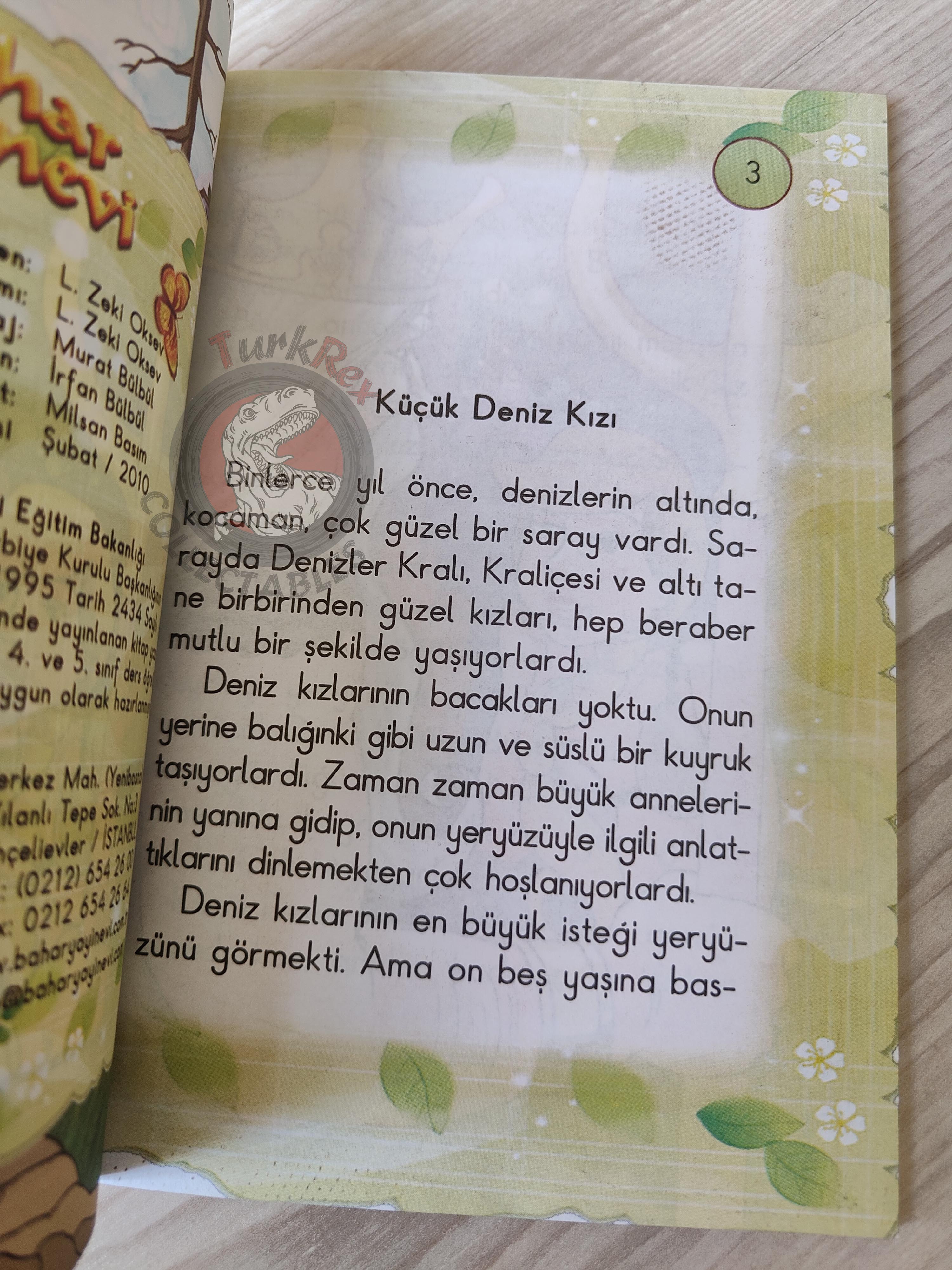 Hans Christian Andersen – The Little Mermaid 2010 Turkish Book Turkey Illustrated 2