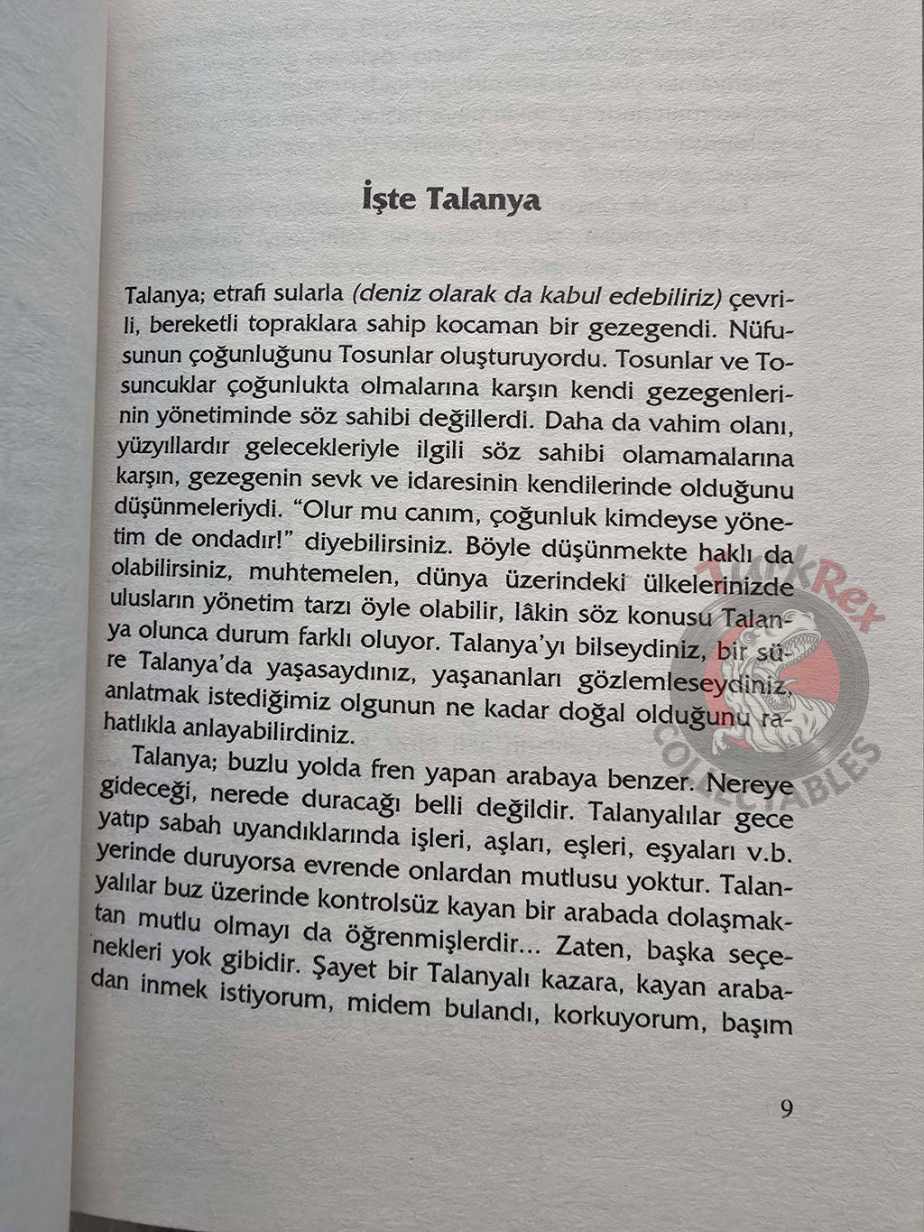 Levent Burak Yıldız – Talanya 2005 Turkish Book Turkey