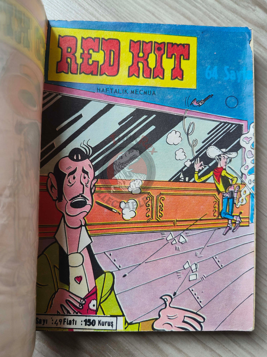 Lucky Luke #17 Contre Pat Poker 1973 Turkish Comic Turkey Le Vieux Nick
