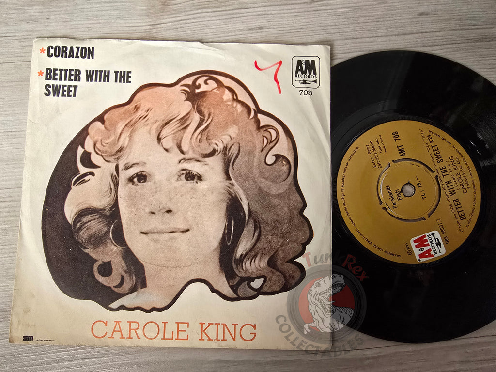 Carole King – Corazon / Better With The Sweet 7" Turkish Pressing Vinyl Turkey Edition Promo