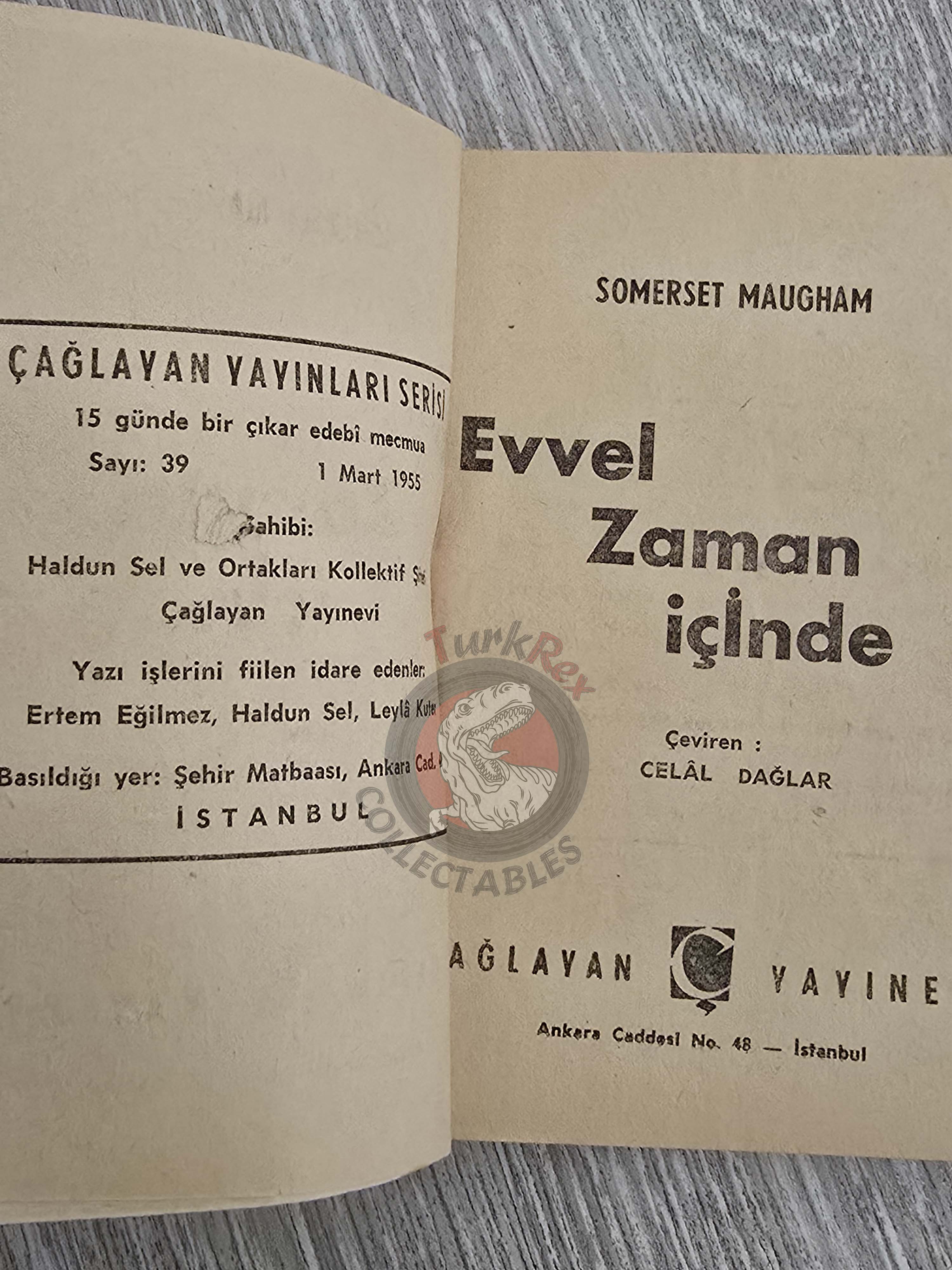 Somerset Maugham – Then and Now 1955 1st Turkish Book Turkey