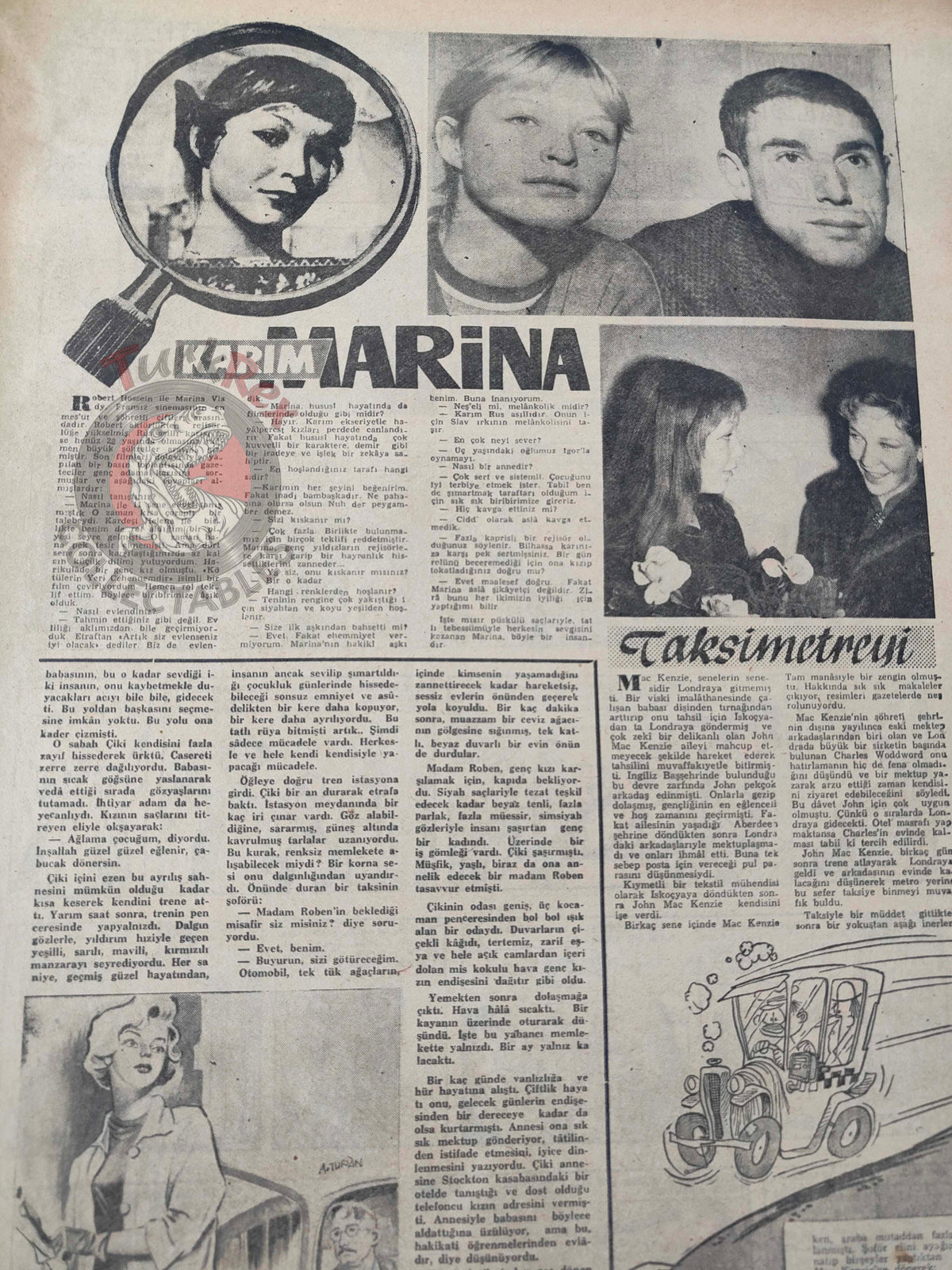 Pazar 1959 Giorgia Moll Turkish Mag Comic Turkey Superman Wayne Boring Stan Drake Beth Rogan