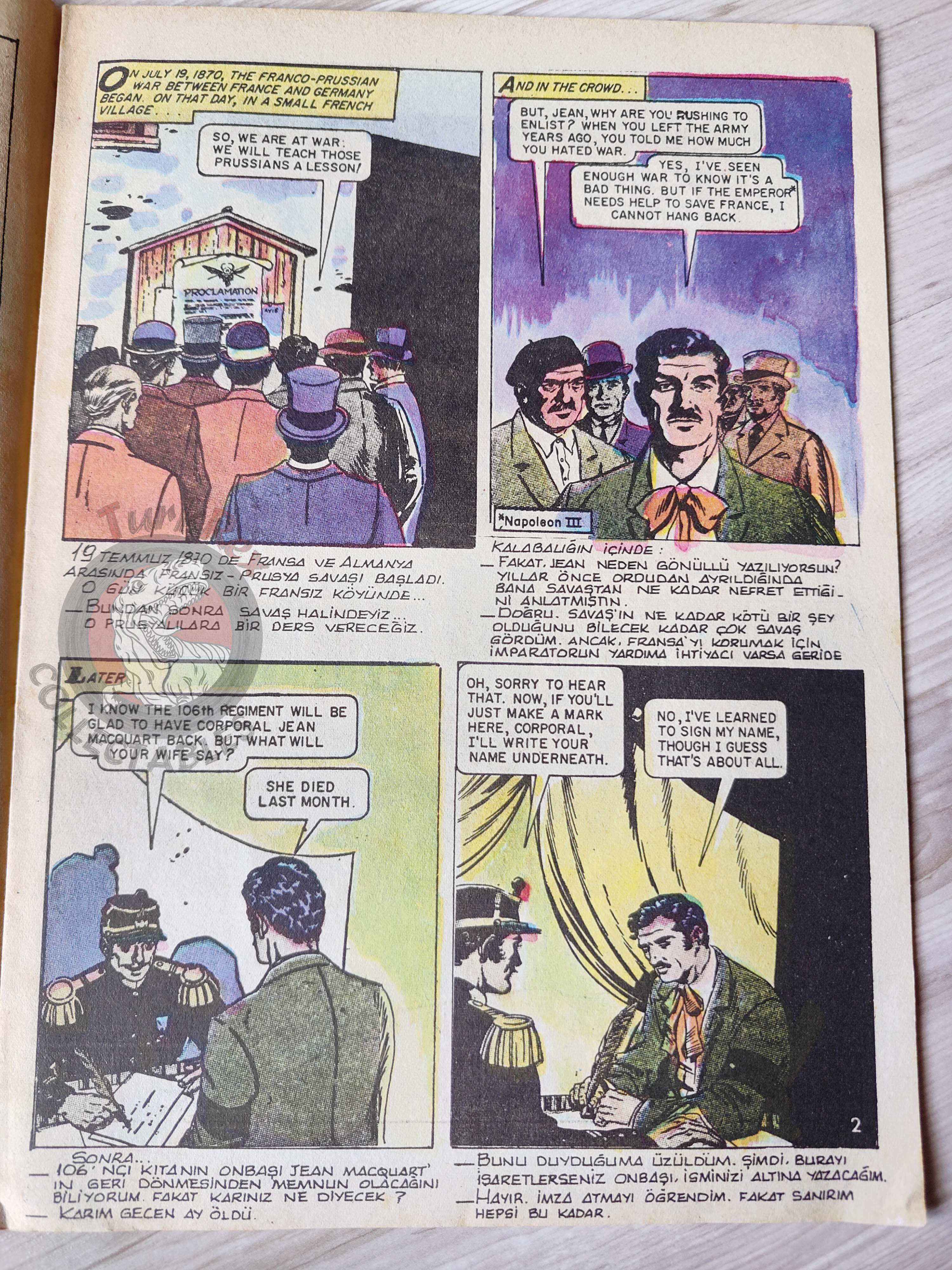 The Downfall  –  Emile Zola Turkish Comic Turkey Classics Illustrated