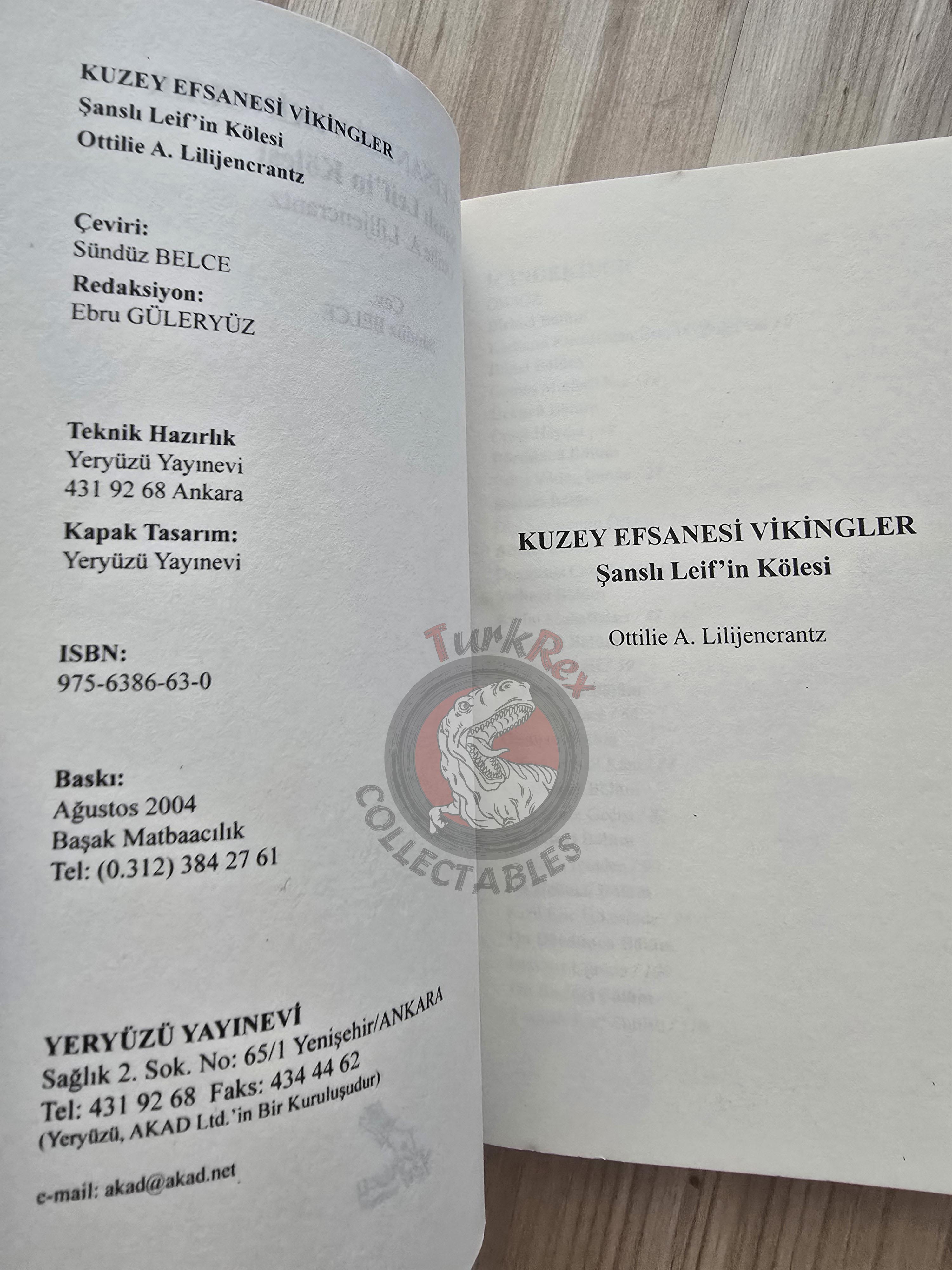 Ottilie A. Liljencrantz – The Thrall of Leif the Lucky: A Story of Viking Days Turkish Book Turkey