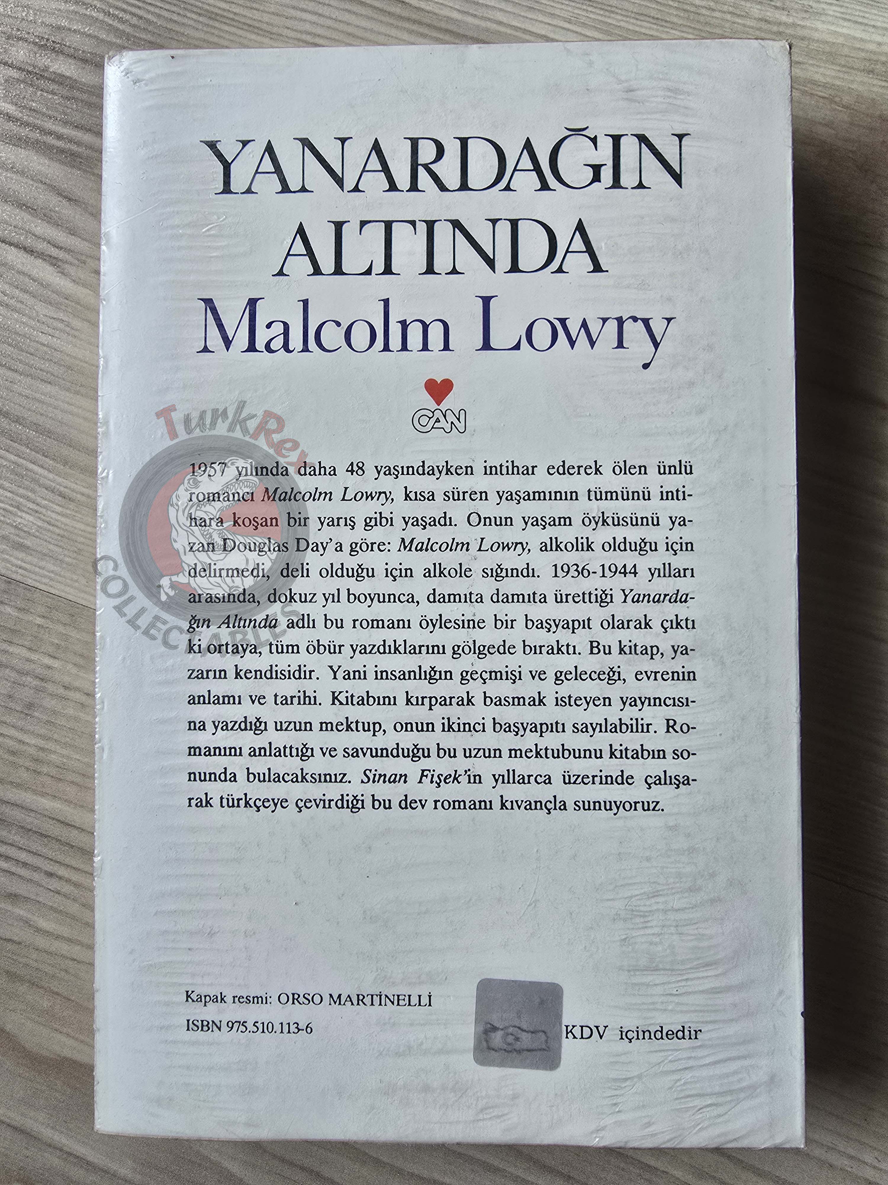 Malcolm Lowry – Under the Volcano Turkish Book Turkey