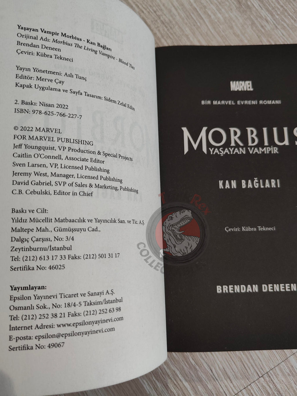 Brendan Deneen – Morbius: The Living Vampire – Blood Ties 2022 Turkish Book Turkey