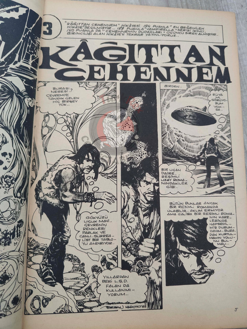 Korku January 1973 Turkish Comic Turkey Vampirella #19 Warren Creepy Eerie