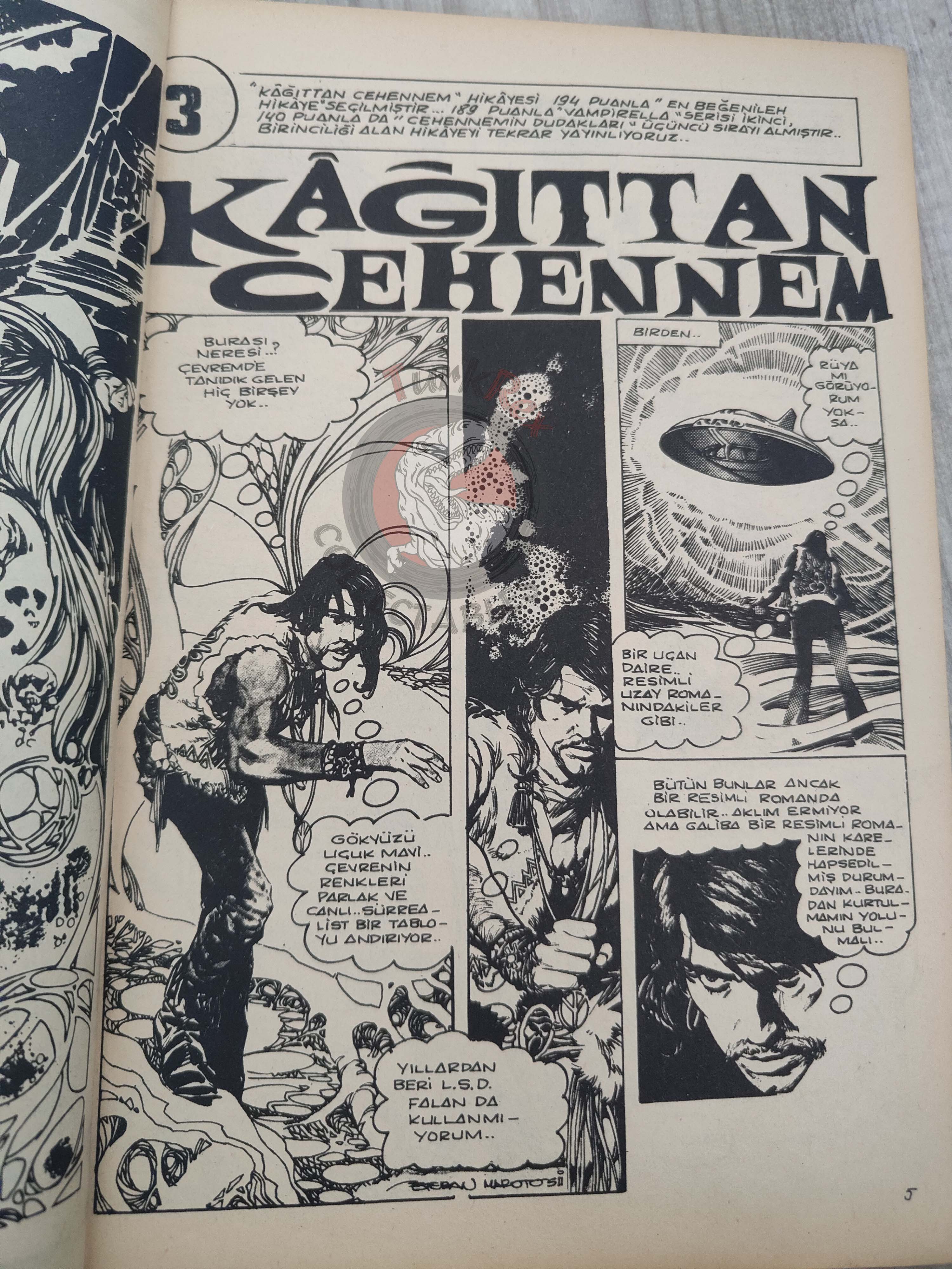 Korku January 1973 Turkish Comic Turkey Vampirella #19 Warren Creepy Eerie