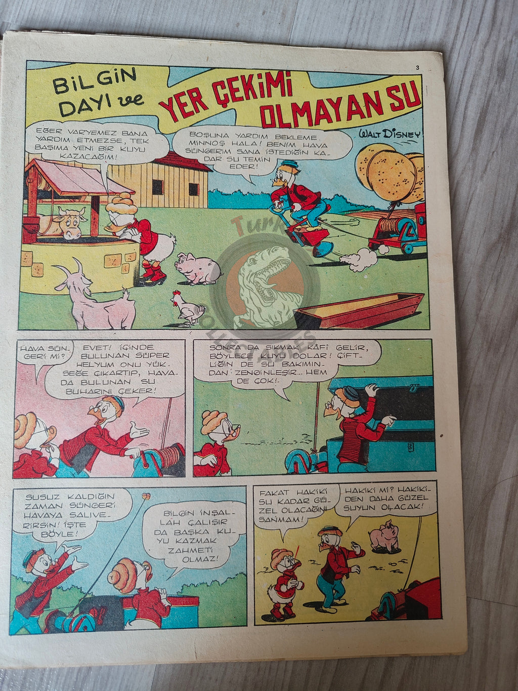 Mickey Mouse Mag 1963 Turkish Comic Turkey Walt Disney Donald Duck Goofy