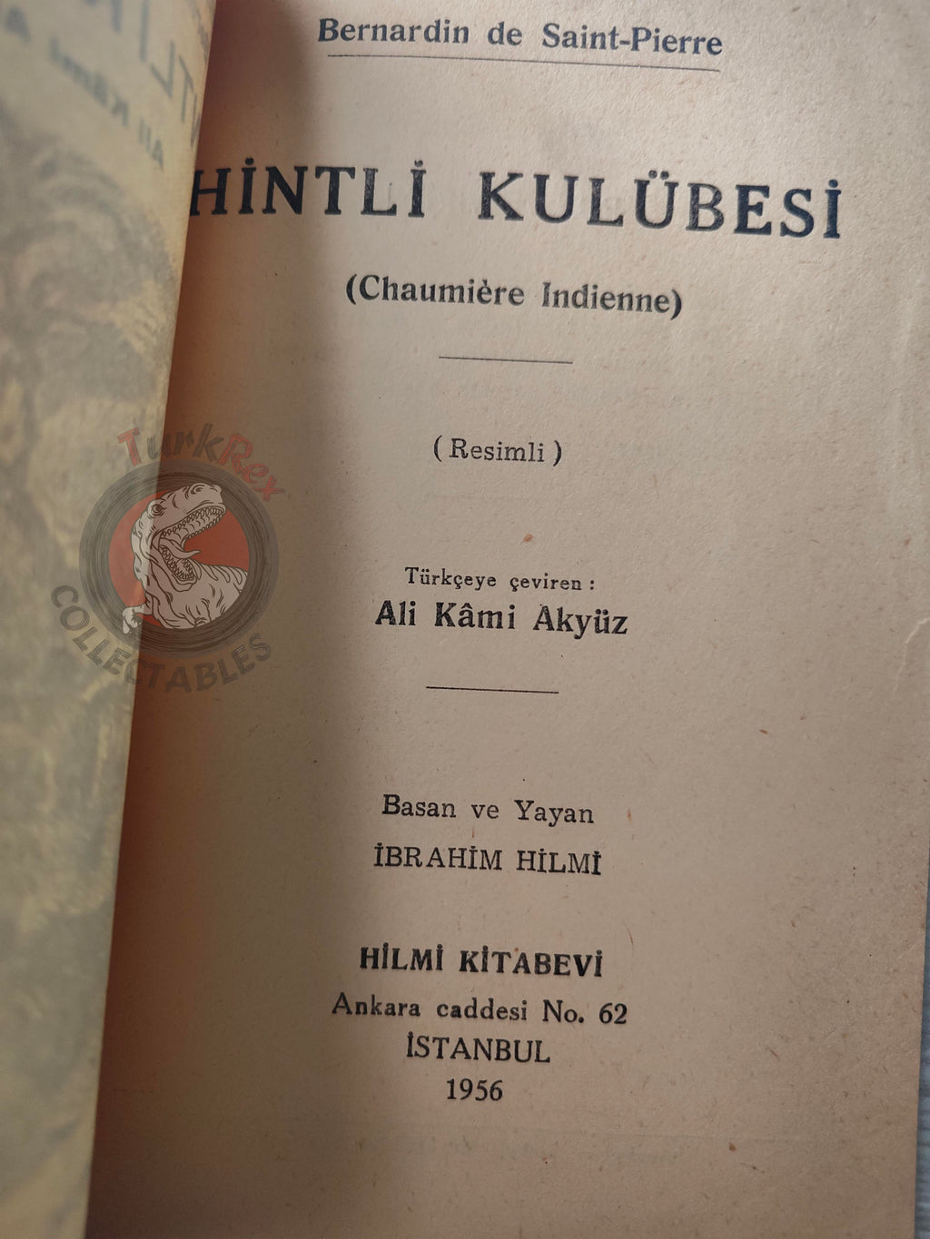 Bernardin de Saint-Pierre – The Indian Cottage 1956 Turkish Book Turkey Illustrated