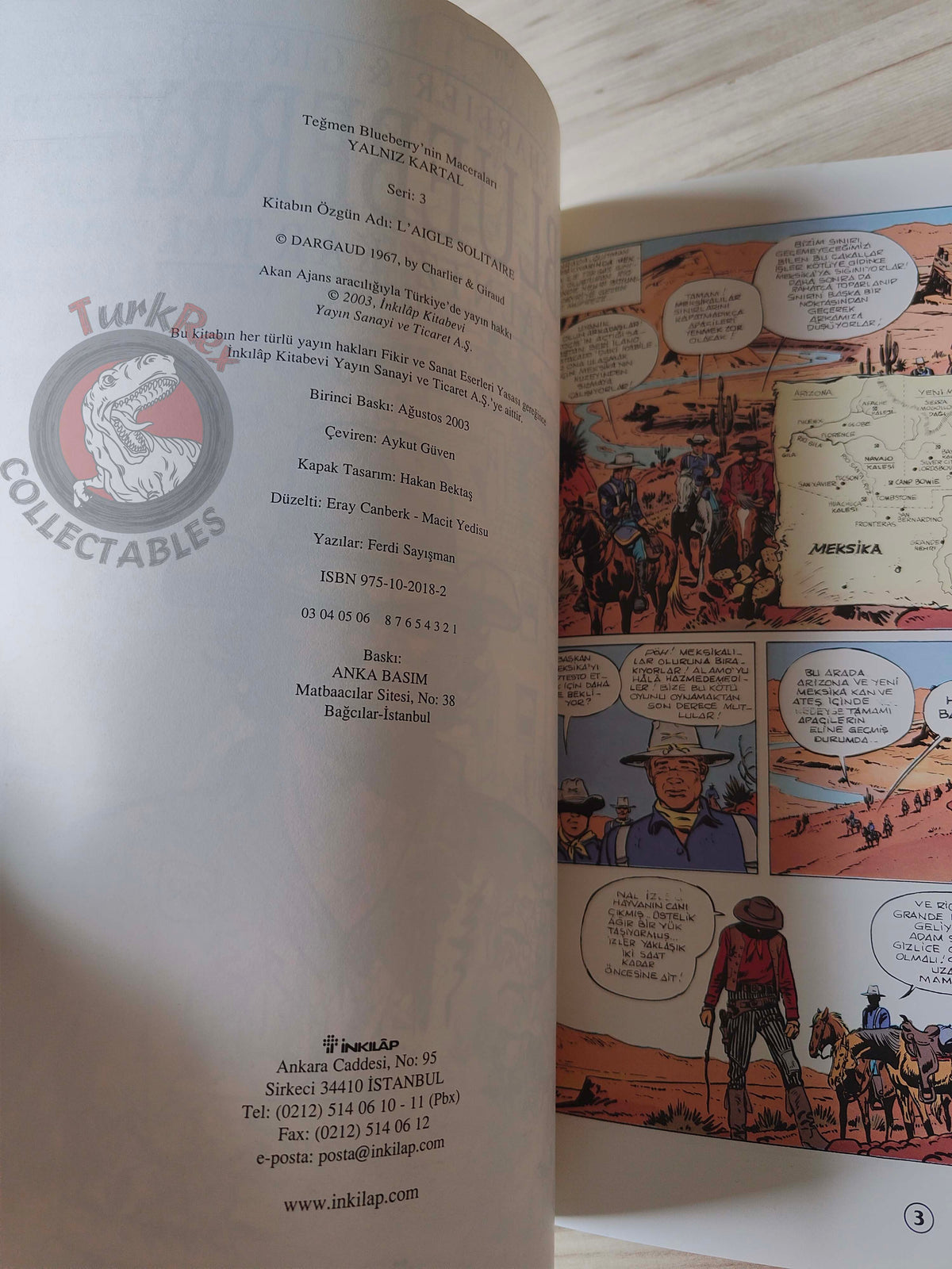 Blueberry #3 – Lone Eagle 2003 1st Edition Turkish Comic Turkey