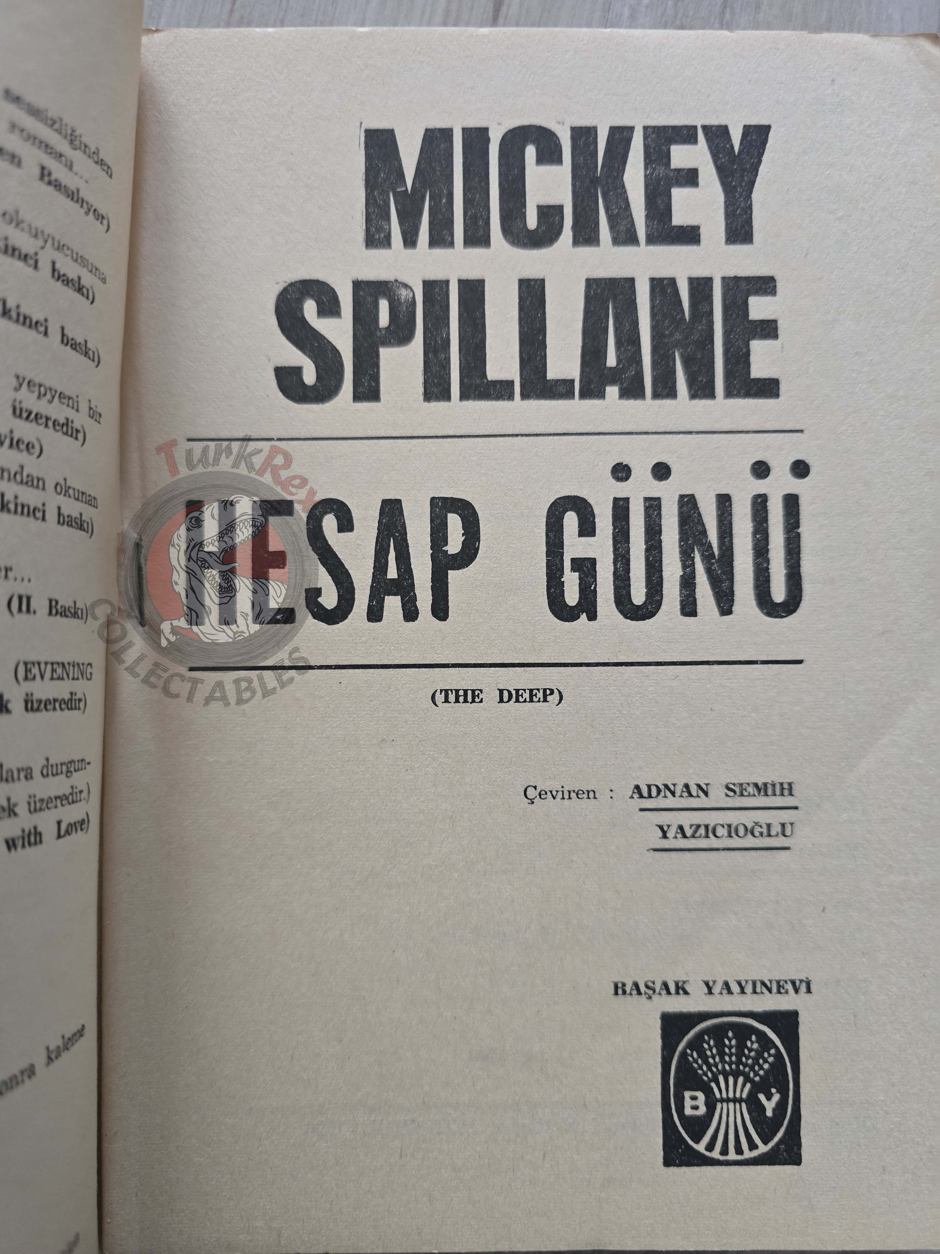 Mickey Spillane – The Deep 1966 1st Turkish Book Turkey