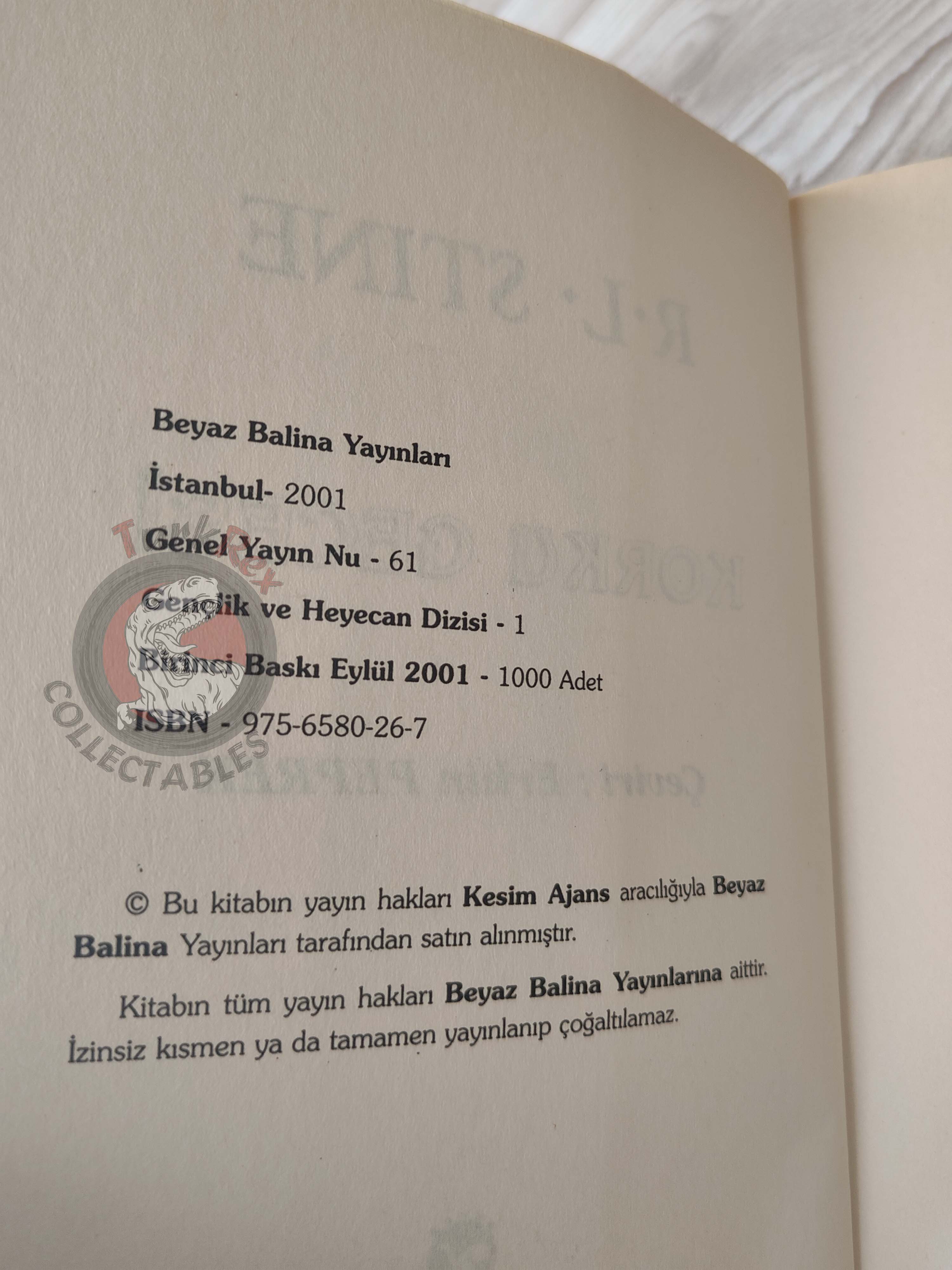R. L. Stine – Night Games 2001 1st Turkish Book Turkey