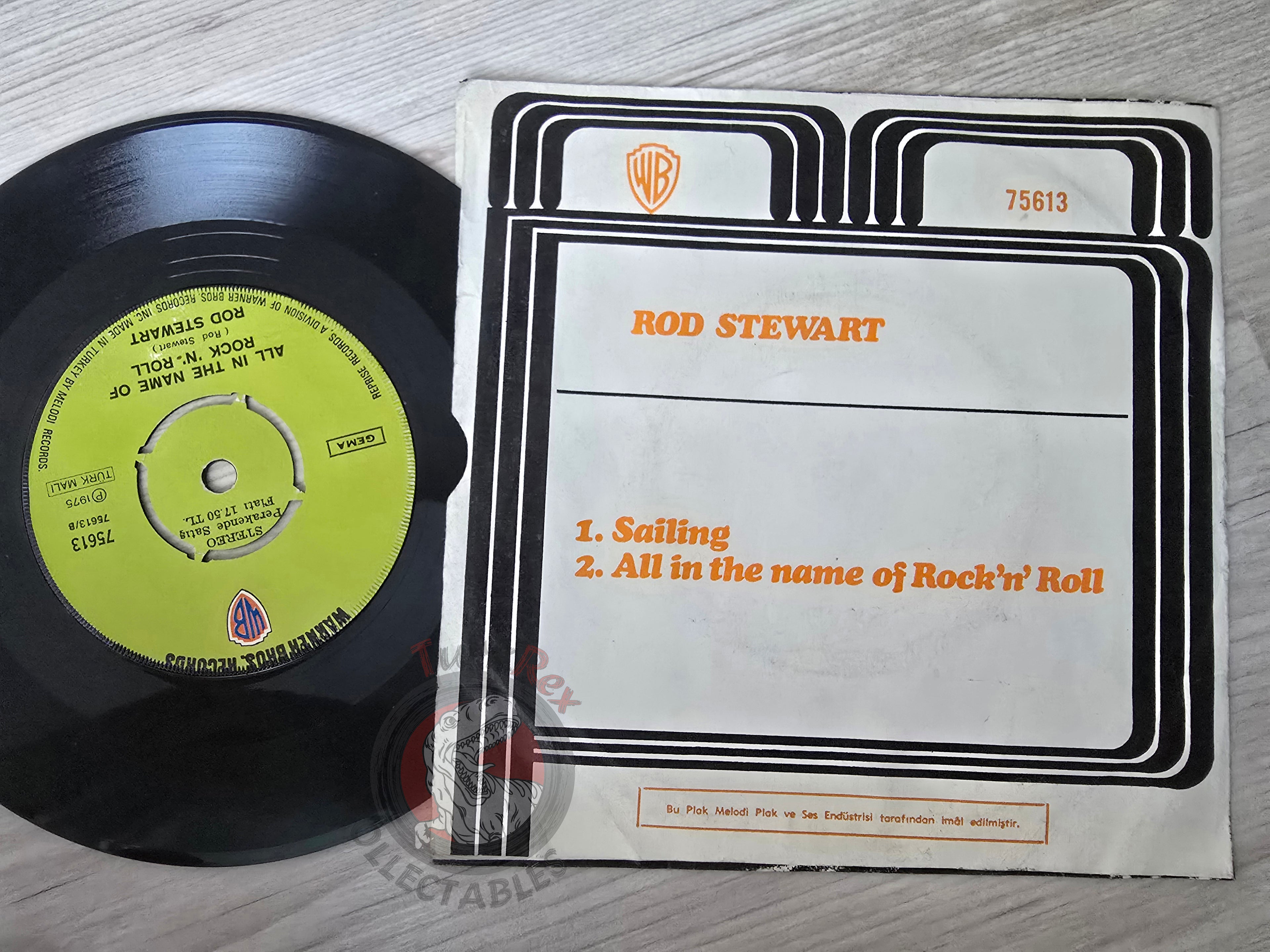 Rod Stewart – Sailing 7" Turkish Pressing Vinyl Turkey Edition