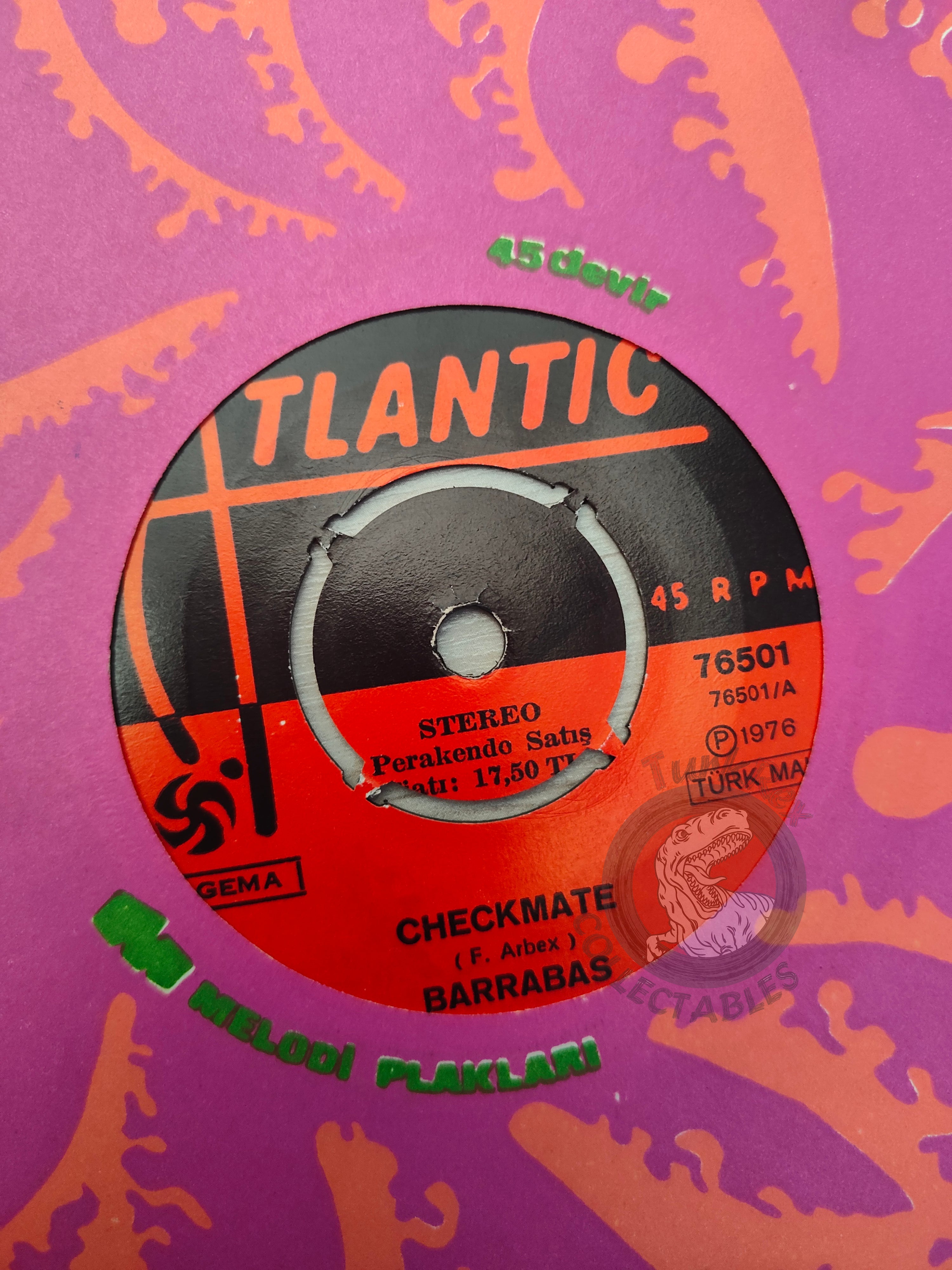 Barrabas – Checkmate / Mellow Blow 7" Turkish Pressing Vinyl Turkey Edition