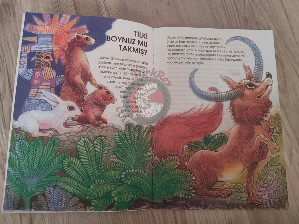 Muazzez İlmiye Çığ – Sumerian Animal Fables 2007 Turkish Book Turkey Illustrated